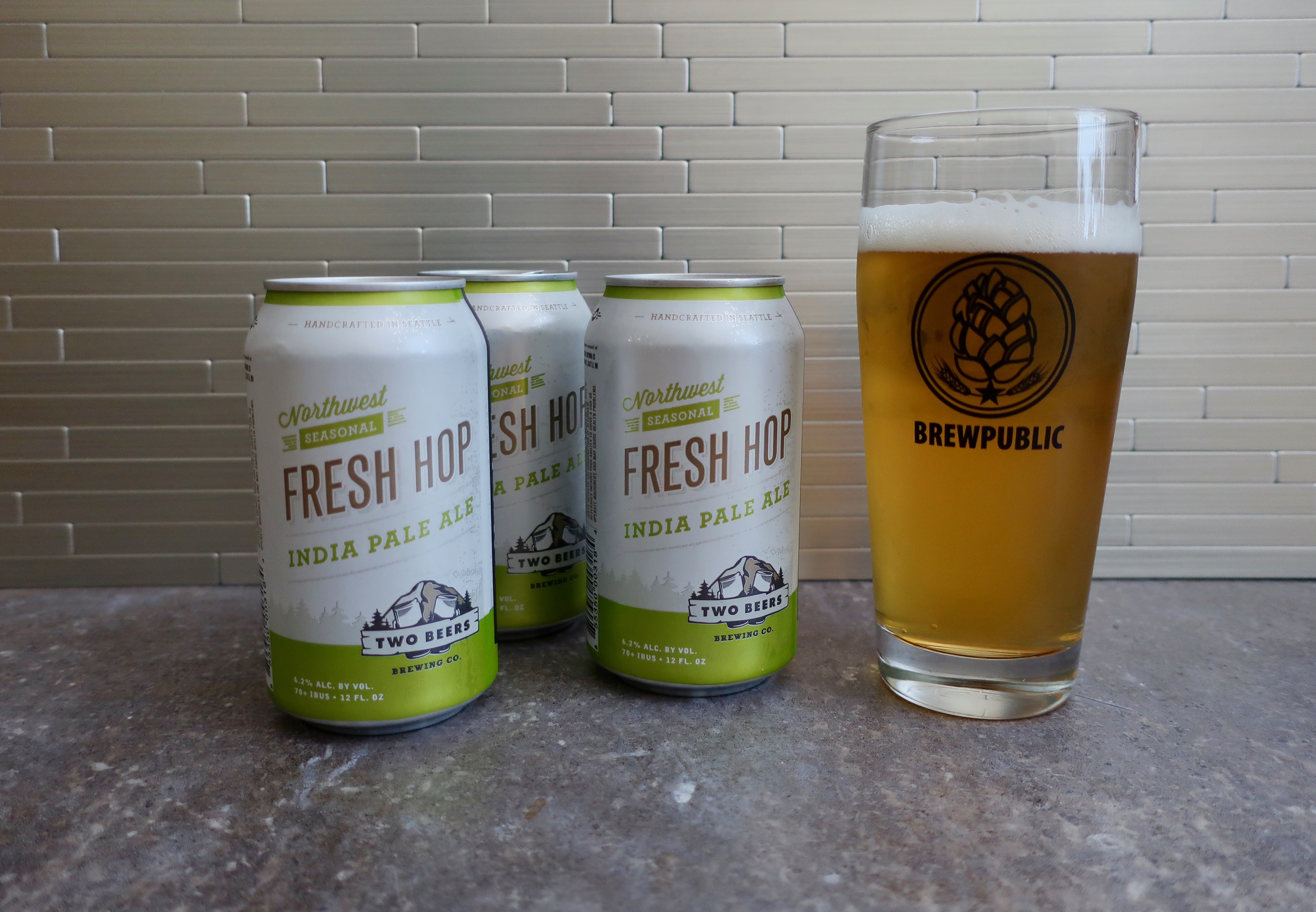 The 2018 Fresh Hop season has begun. Two Beers Brewing has released its Fresh Hop IPA in 12 ounce cans.