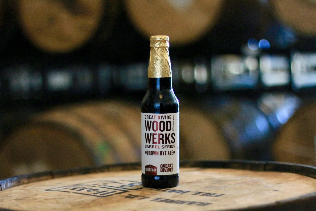 image of Wood Werks No. 3 Barrel Aged Brown Rye Ale courtesy of Great Divide Brewing