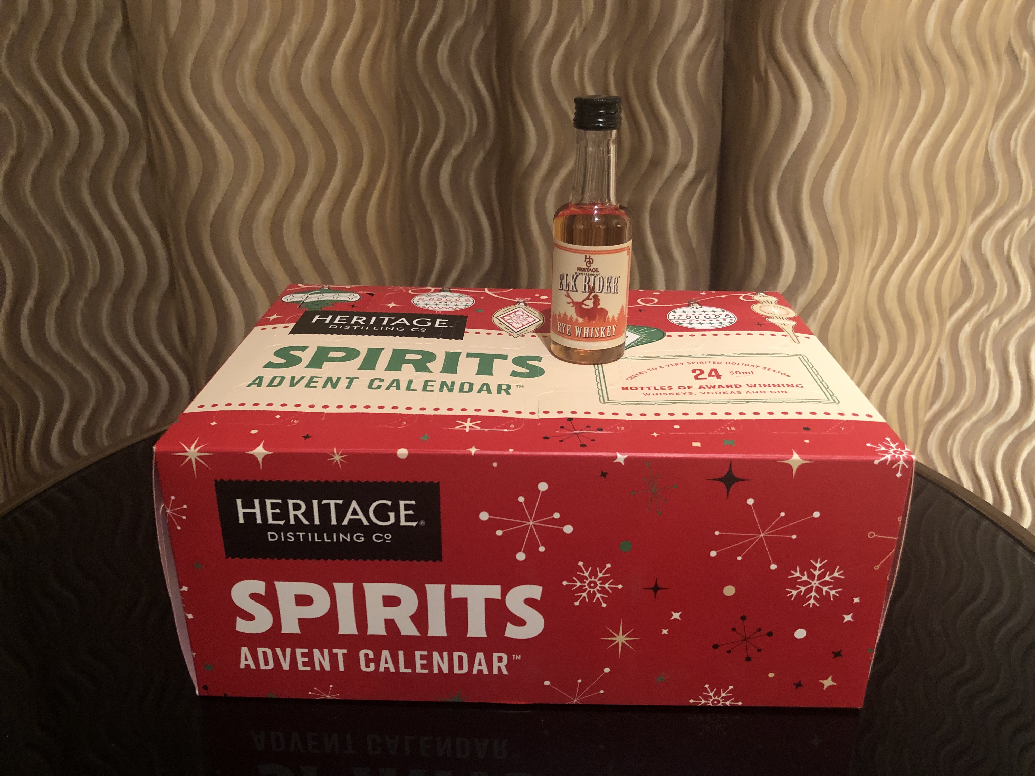 Elk Rider Rye Whiskey, one of the spirits in the Heritage Distilling 2018 Spirits Advent Calendar.