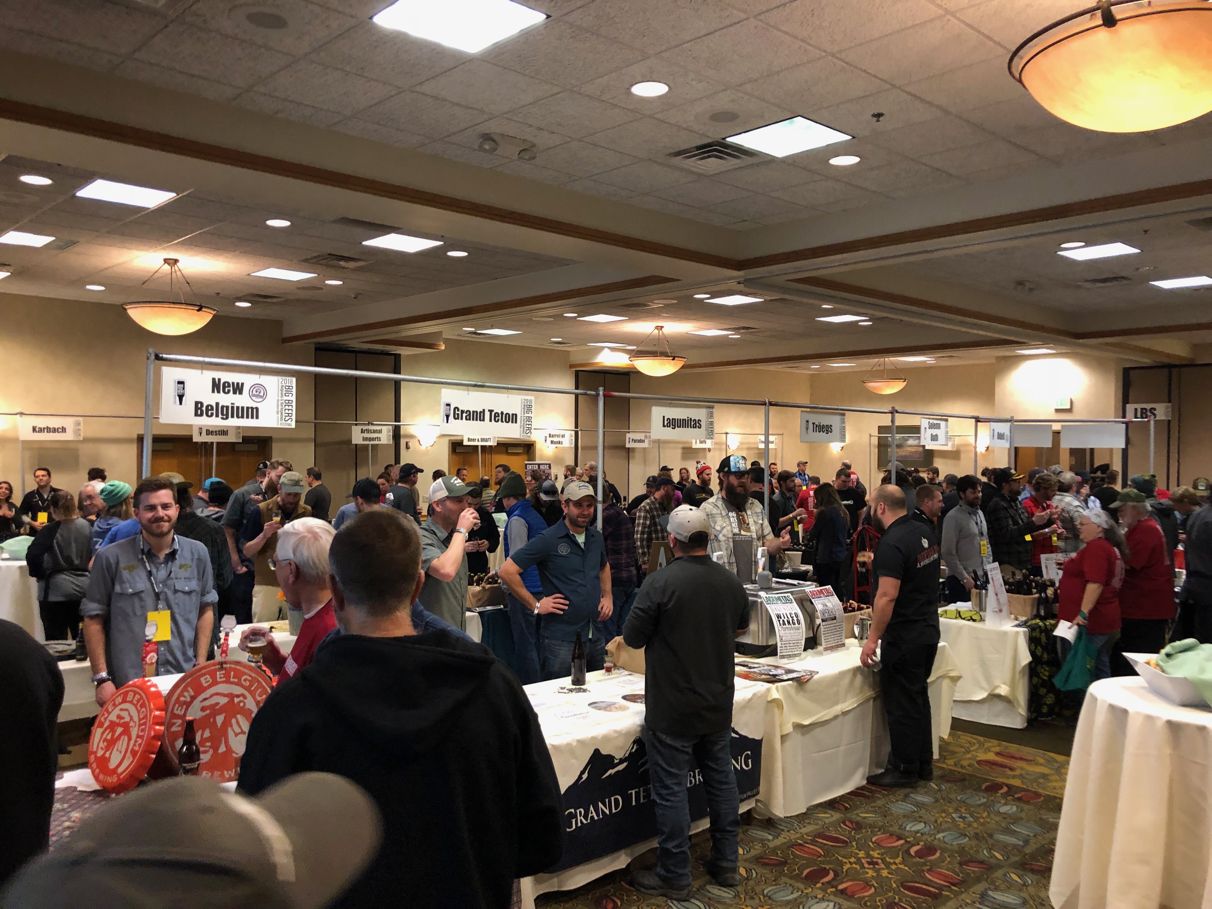 The first floor of the two floor lever at Beaver Run Resort during the 2018 Big Beers, Belgians & Barleywines Festival.
