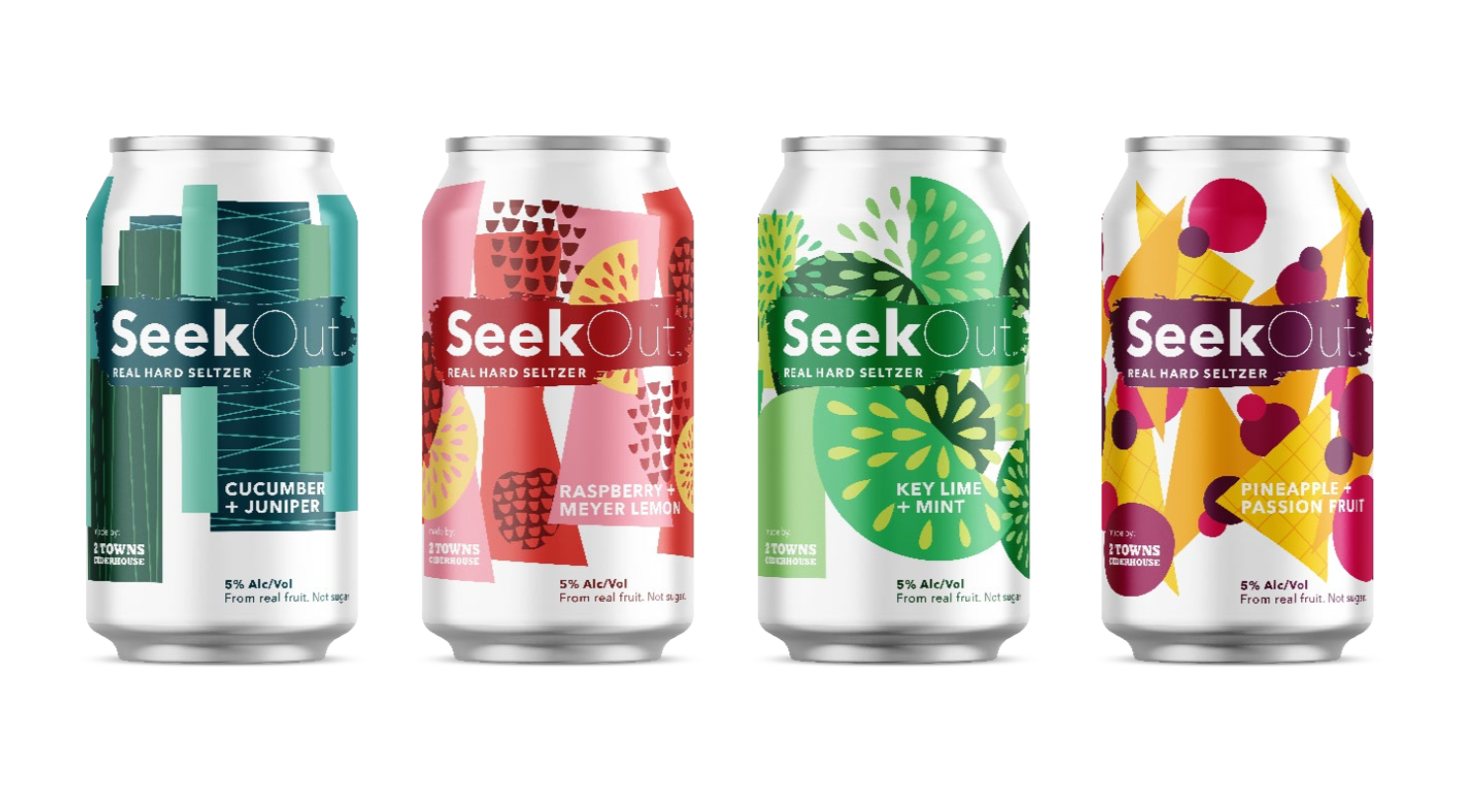SeekOut Real Hard Seltzer by 2 Towns Ciderhouse