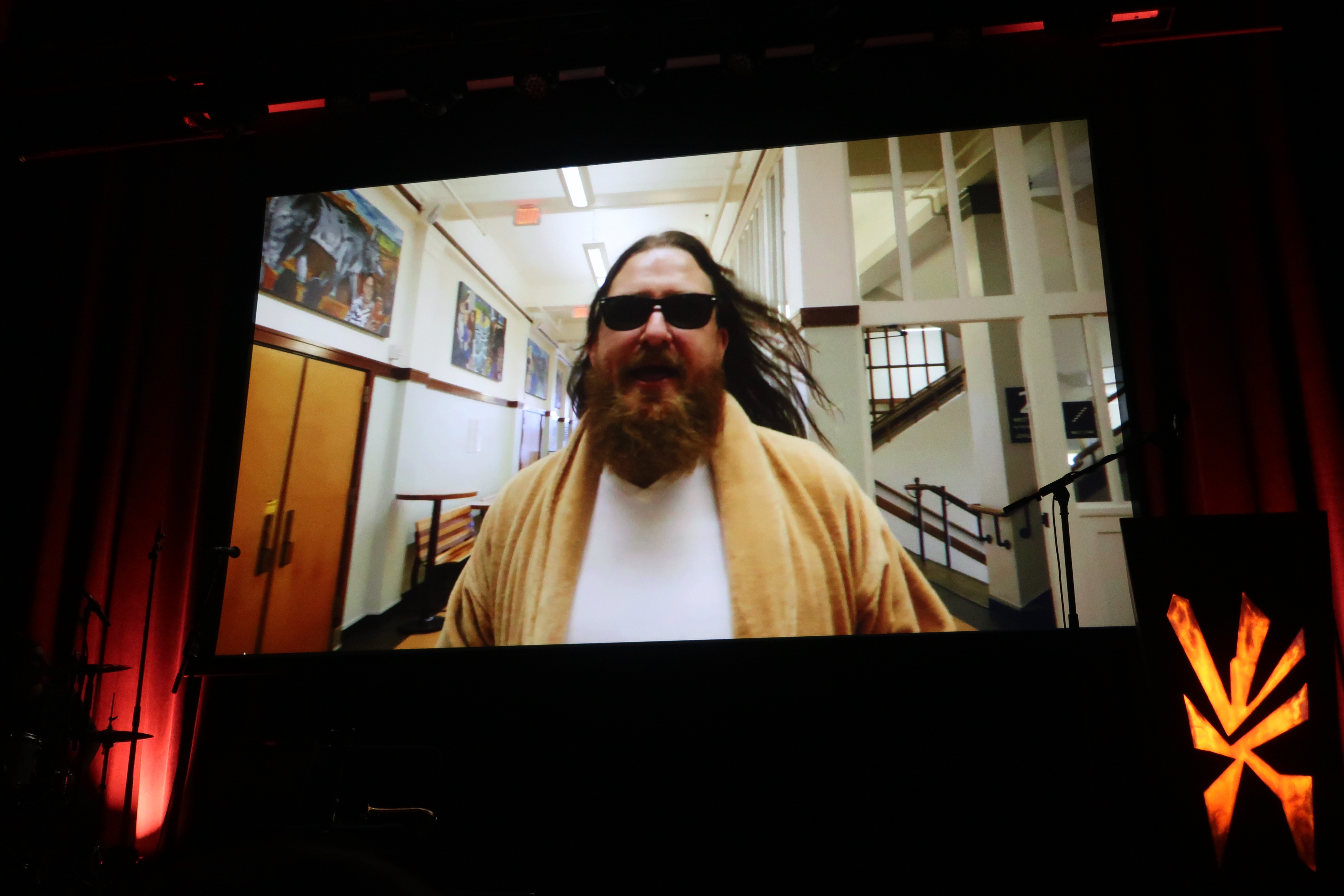 Prior to taking the stage, co-hosts Ben Love and Joe Sanders were part of a comedy video that led into the beginning of the 2019 Oregon Beer Awards Ceremony.
