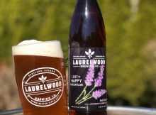 image of Lost In Happy Mountain Saison courtesy of Laurelwood Brewing