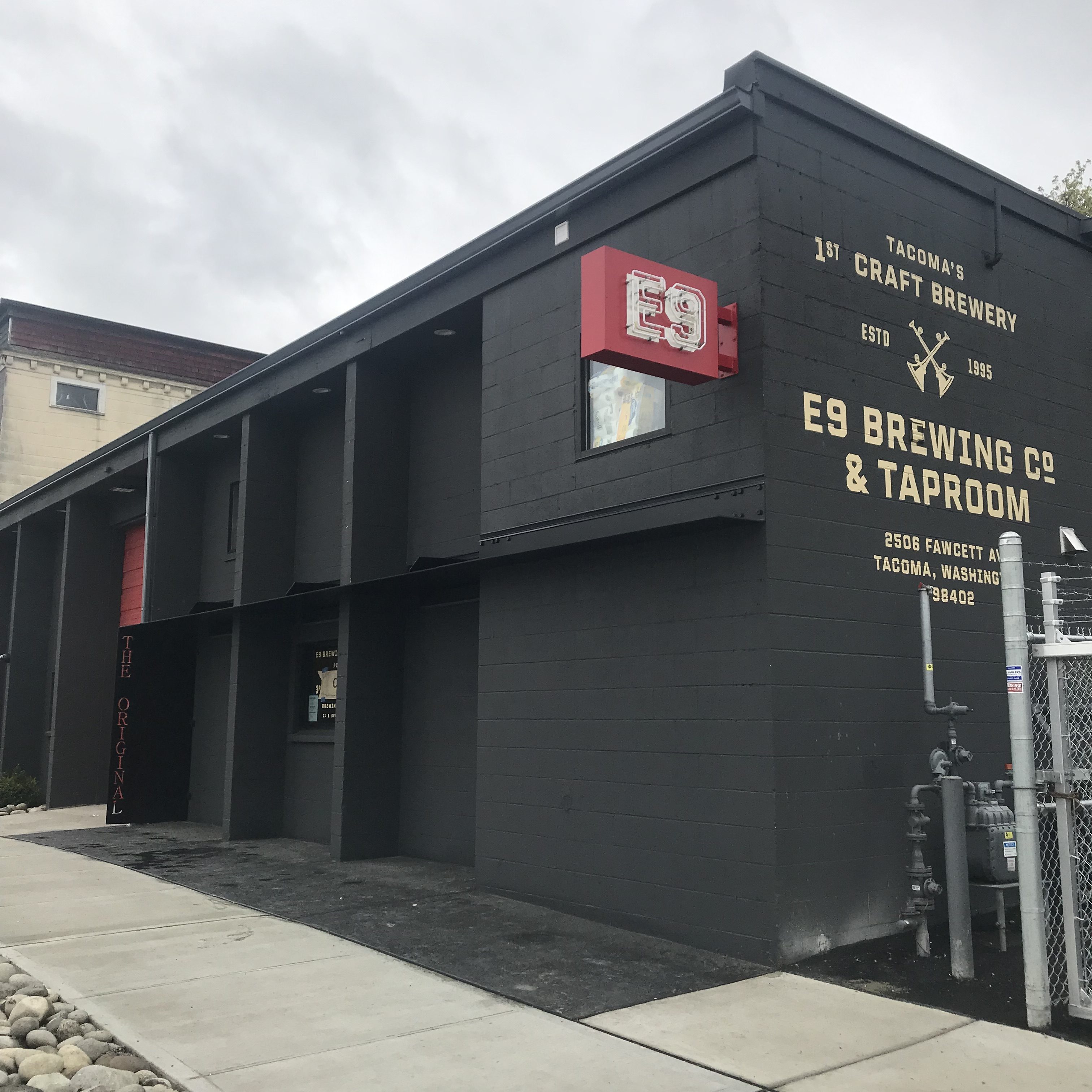E9 Brewing Co. & Taproom located in Tacoma, Washington. (image courtesy of E9 Brewing Co.)