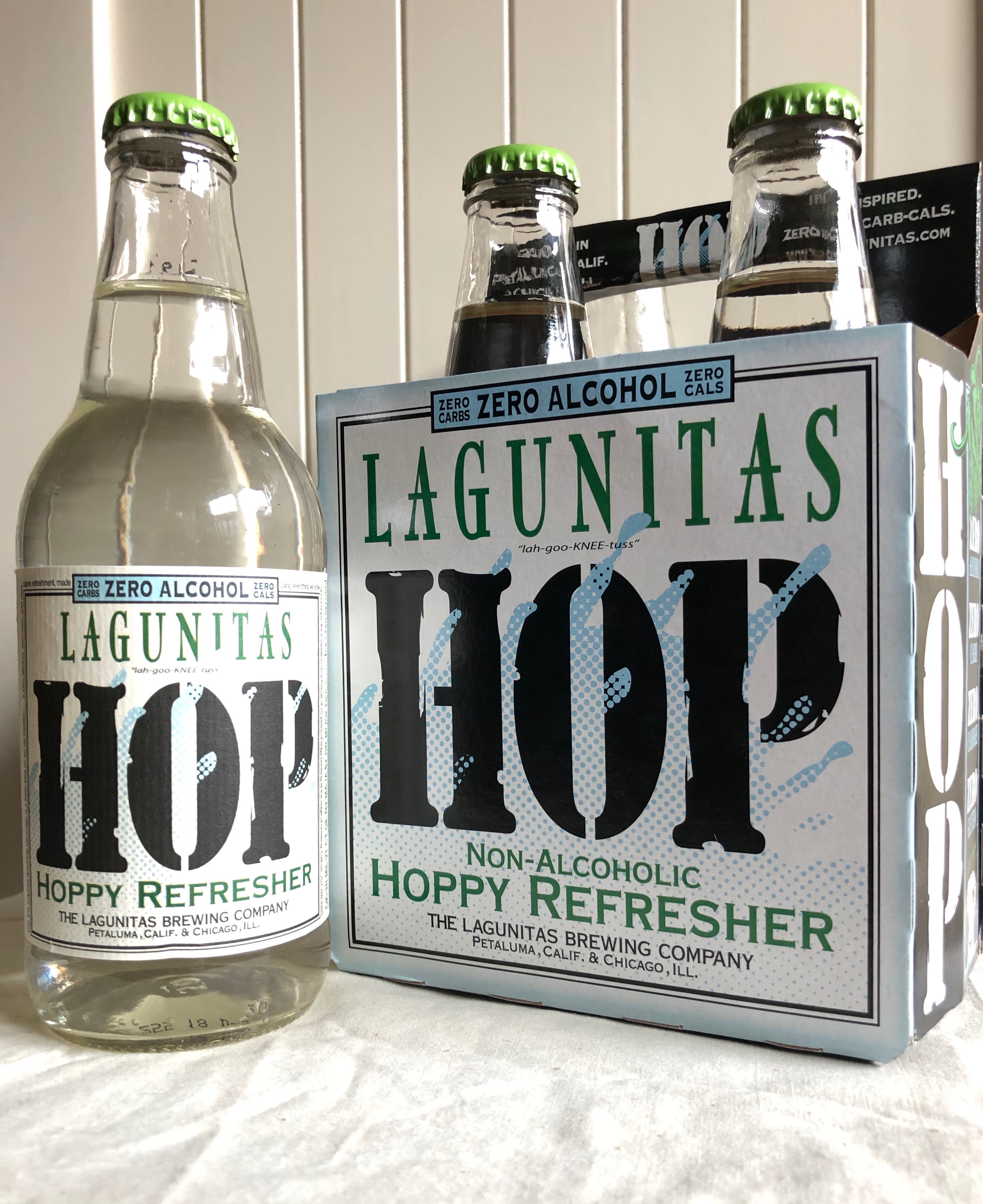 A four pack of the new Lagunitas Hop Hoppy Refresher.