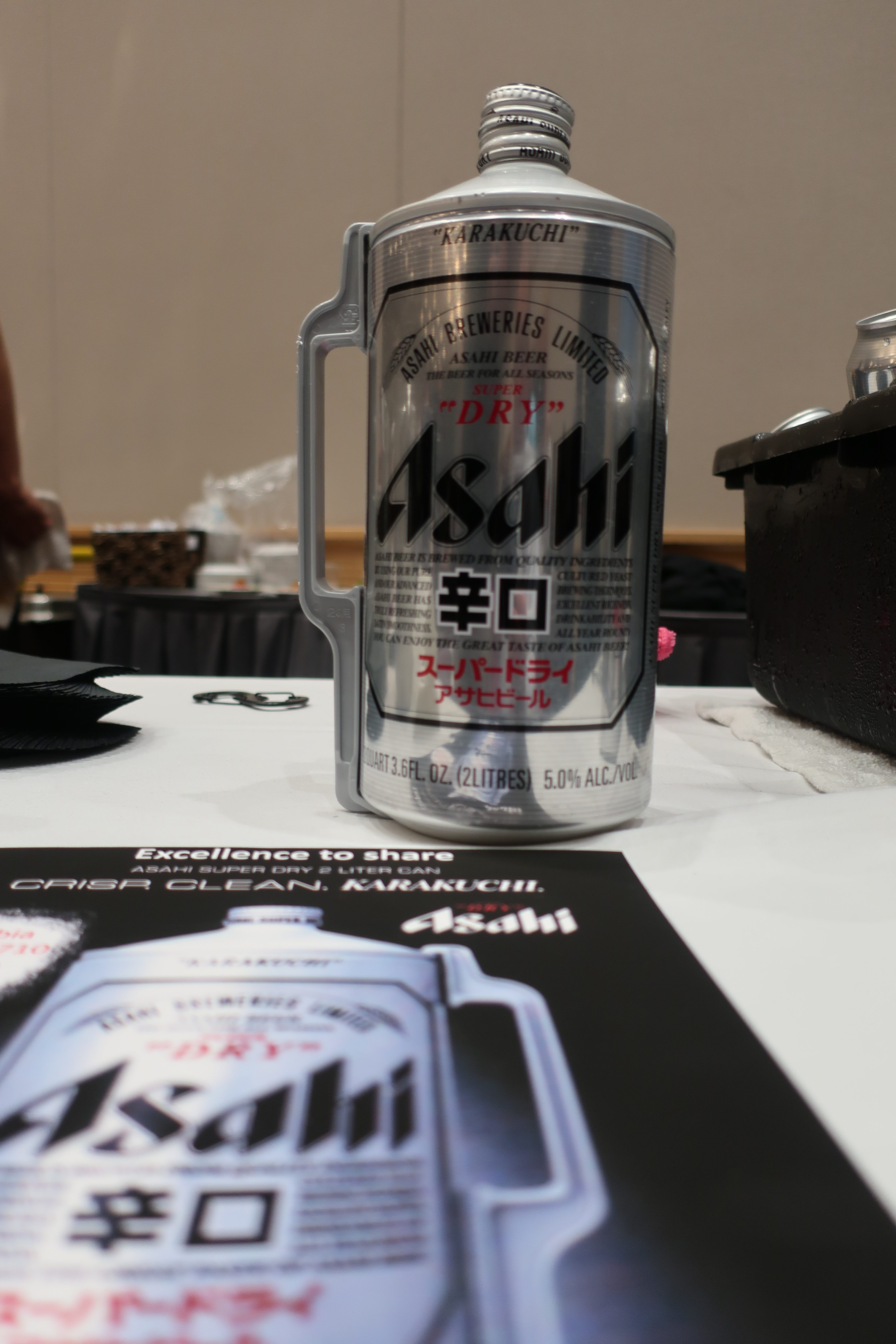 Asahi was poured at the 2018 Saké Fest PDX.