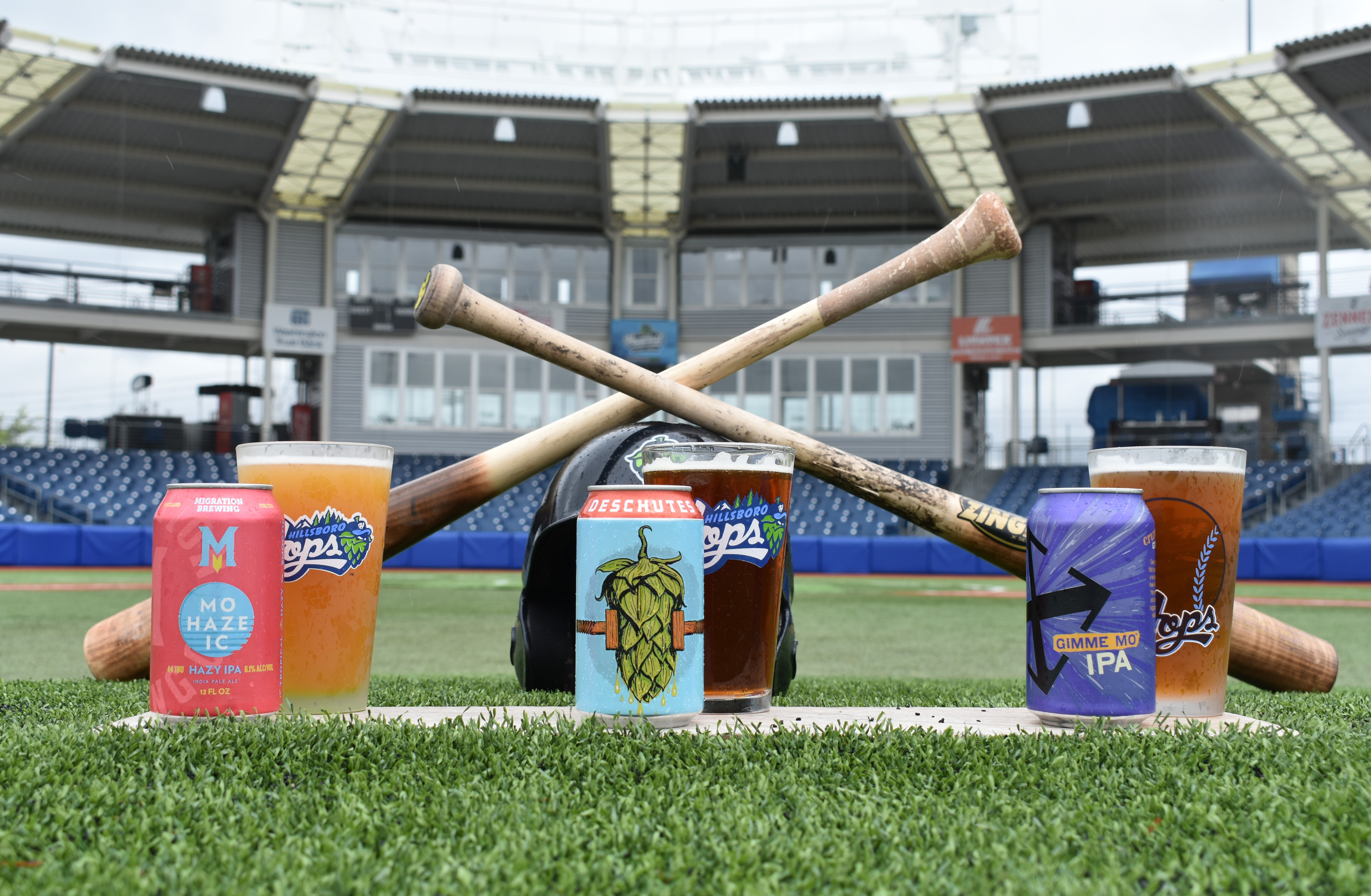 Deschutes Brewery, Migration Brewing and Crux Fermentation Project Become Official Beer Partners of the Hillsboro Hops. (image courtesy of the Hillsboro Hops)