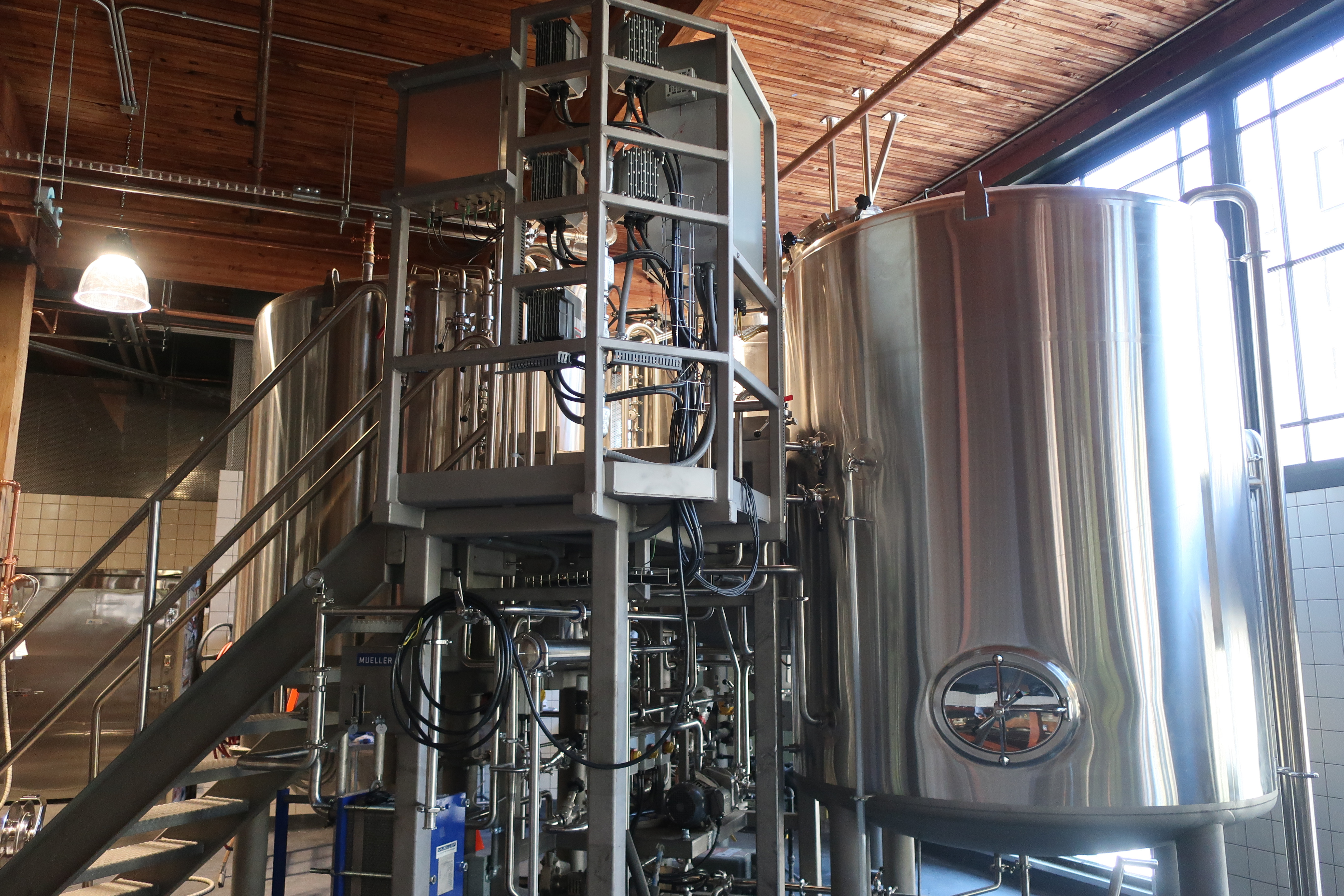 The 15-barrel brewhouse build by Mueller at Elysian Brewing - Capitol Hill.