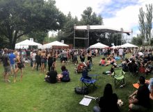 A panoramic view of the McMenamins Edgefield Brewfest.