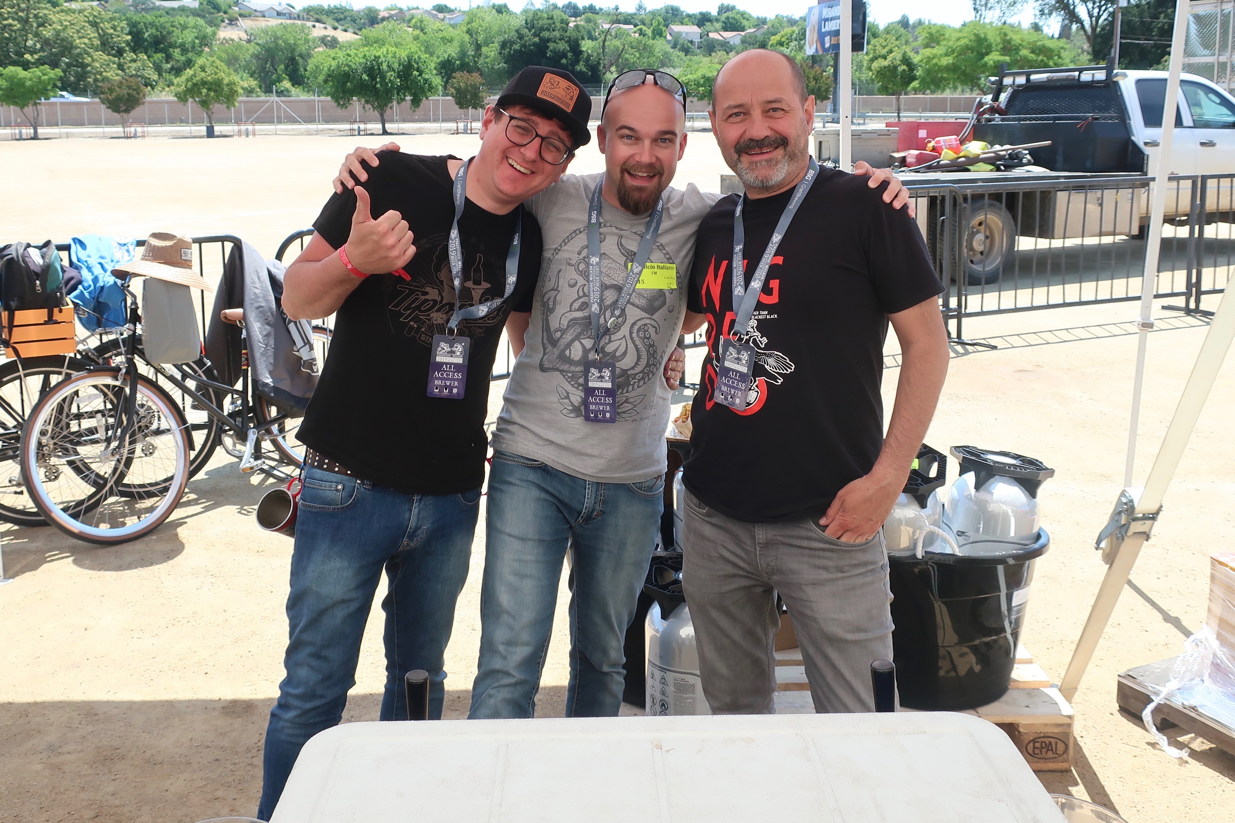 The crew from Birrificio Italiano that traveled from Italy at the 2019 Firestone Walker Invitational Beer Fest.