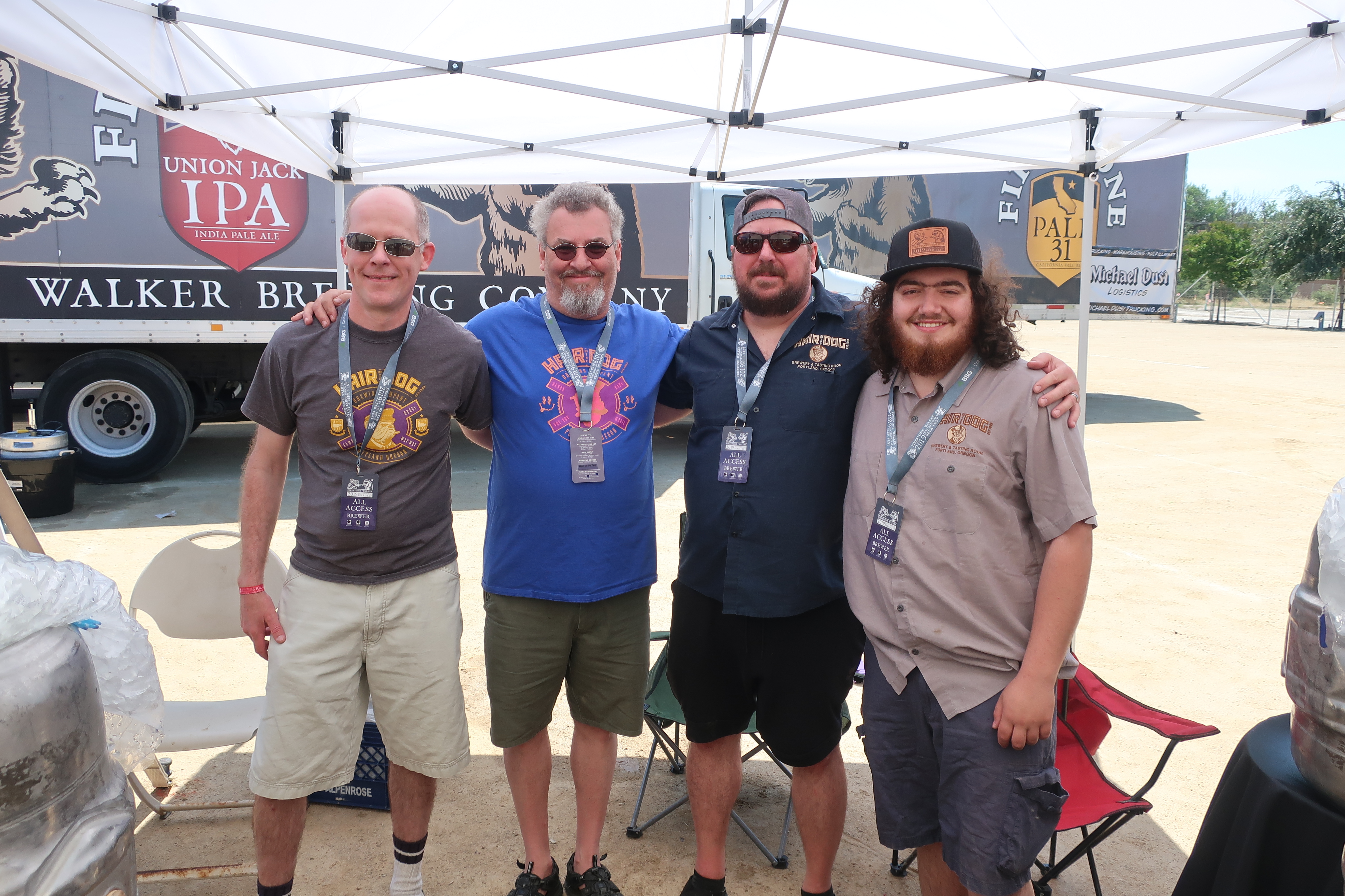 The crew from Hair of the Dog Brewing at the 2019 Firestone Walker Invitational Beer Fest.