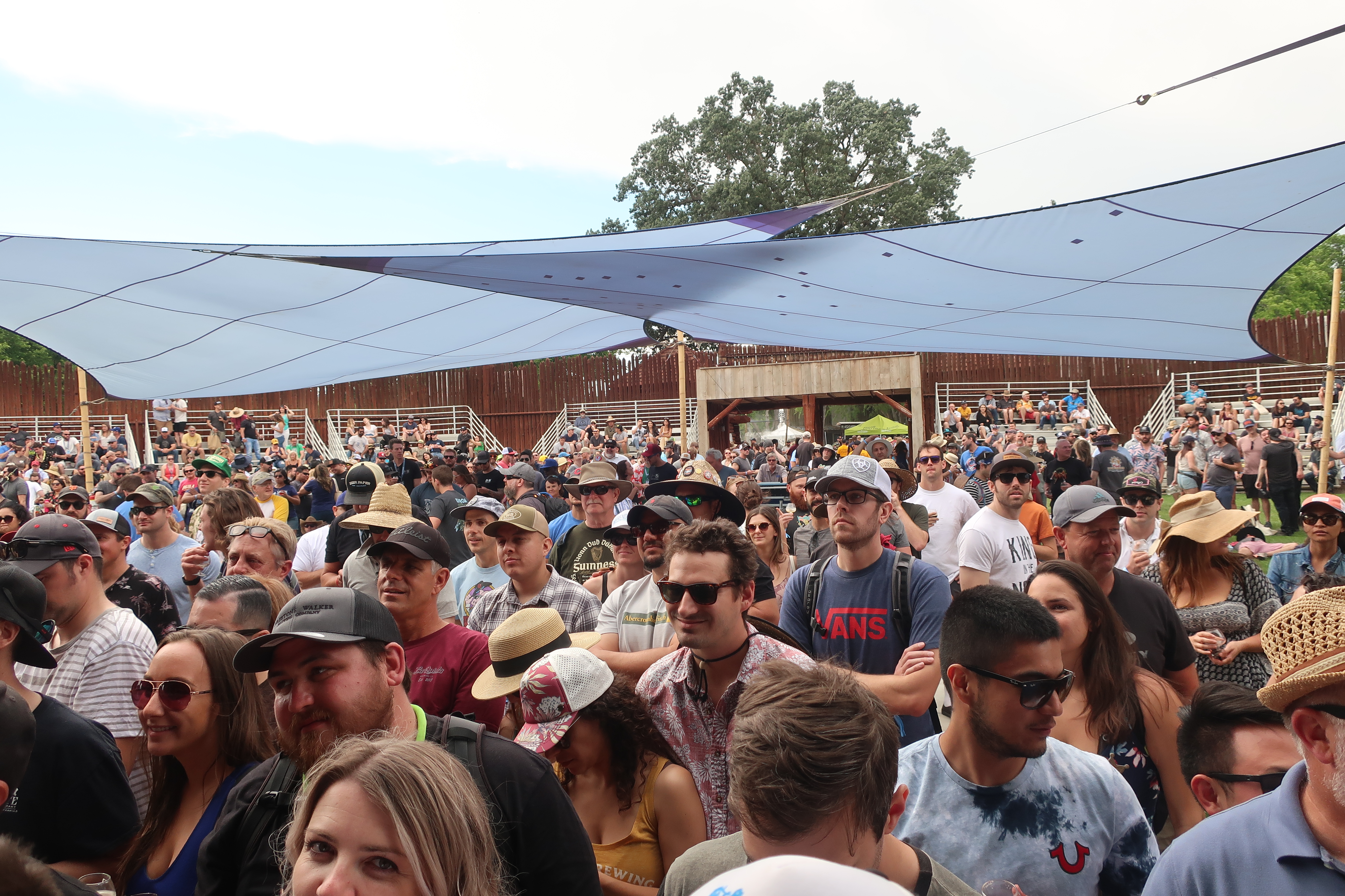 The crowd during the People's Choice Award ceremony at the 2019 Firestone Walker Invitational Beer Fest.