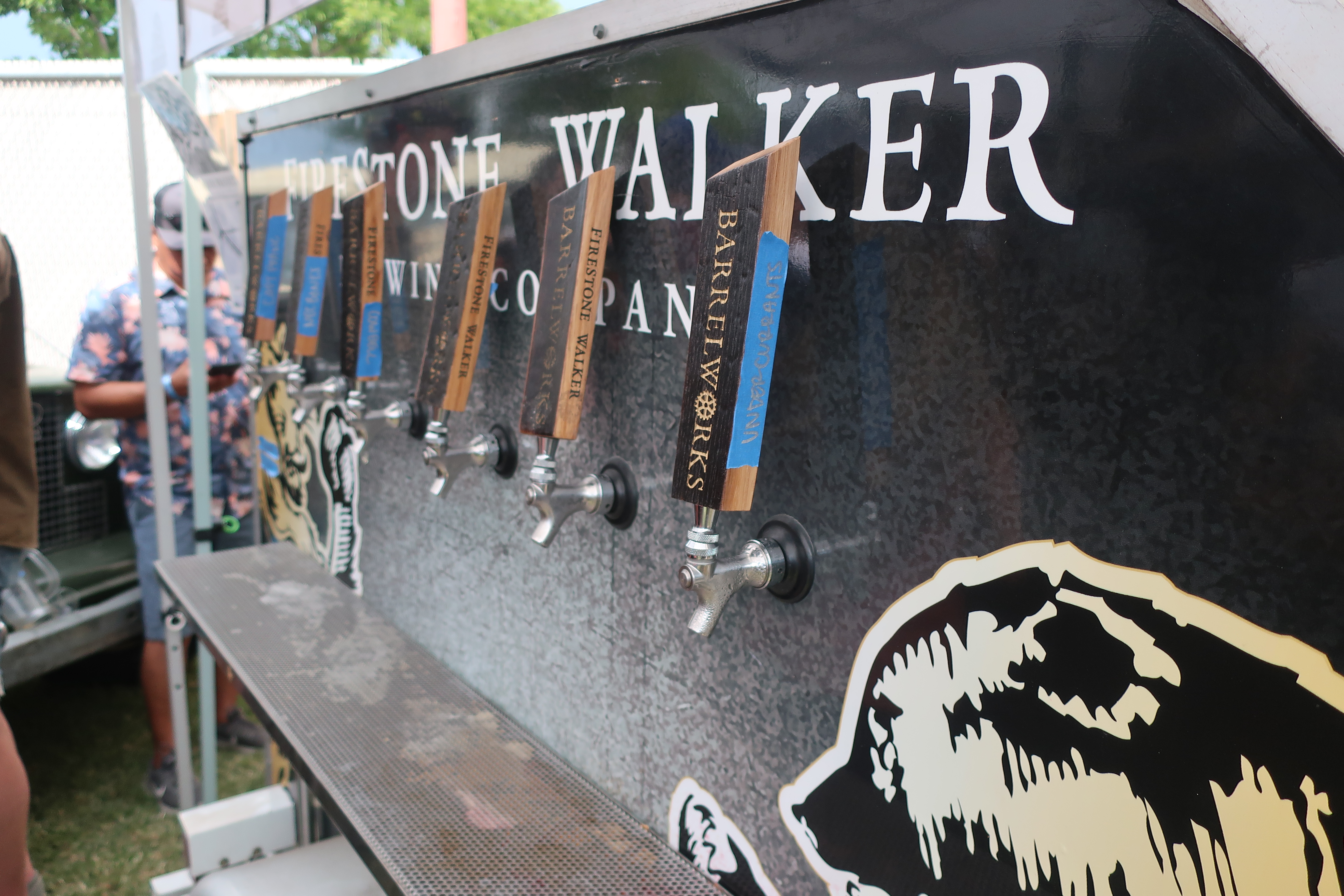 The taps at the Firestone Walker Barrelworks booth during the 2019 Firestone Walker Invitational Beer Fest.