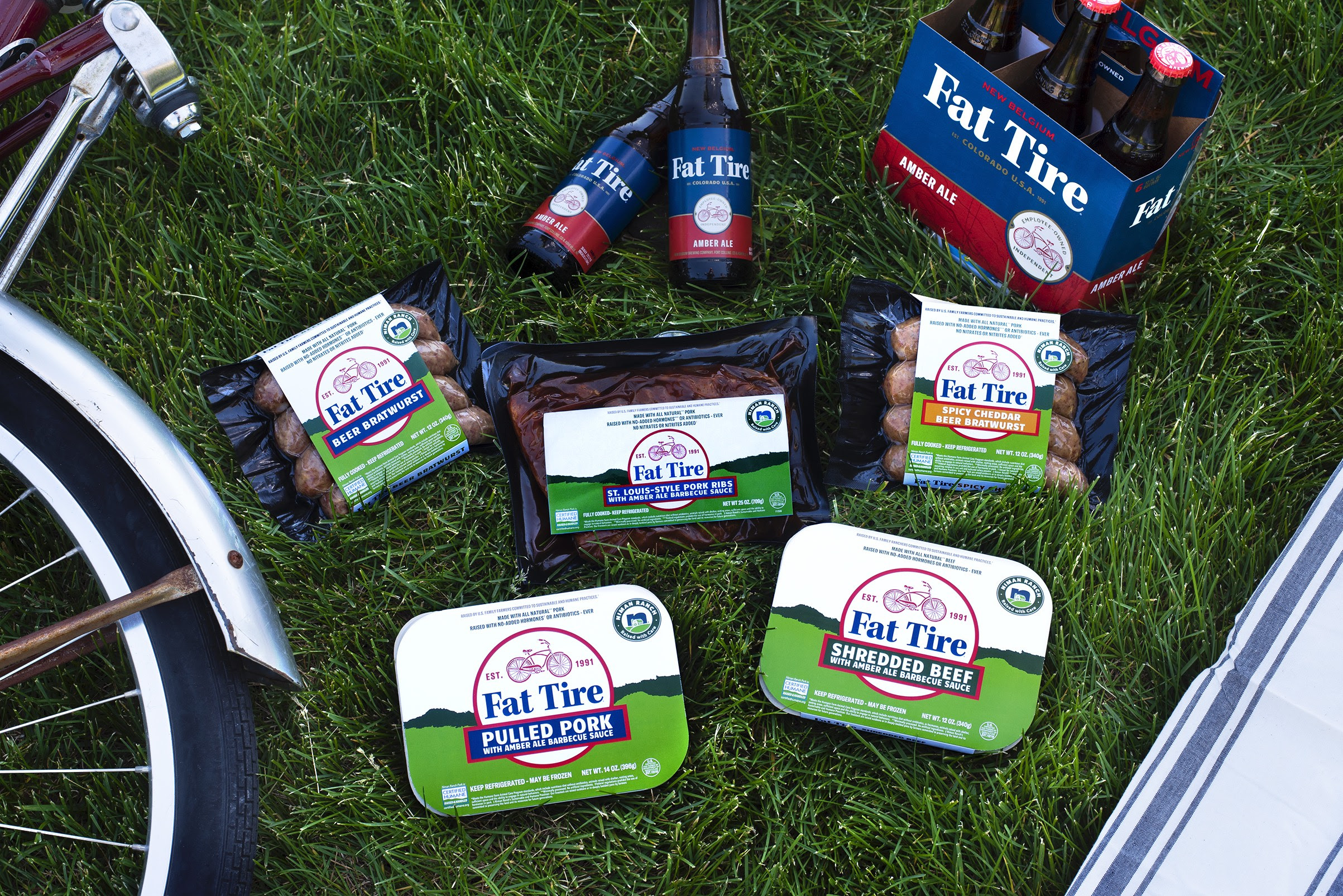 Fat Tire BBQ Collection from Niman Ranch. (image courtesy of New Belgium Brewing)