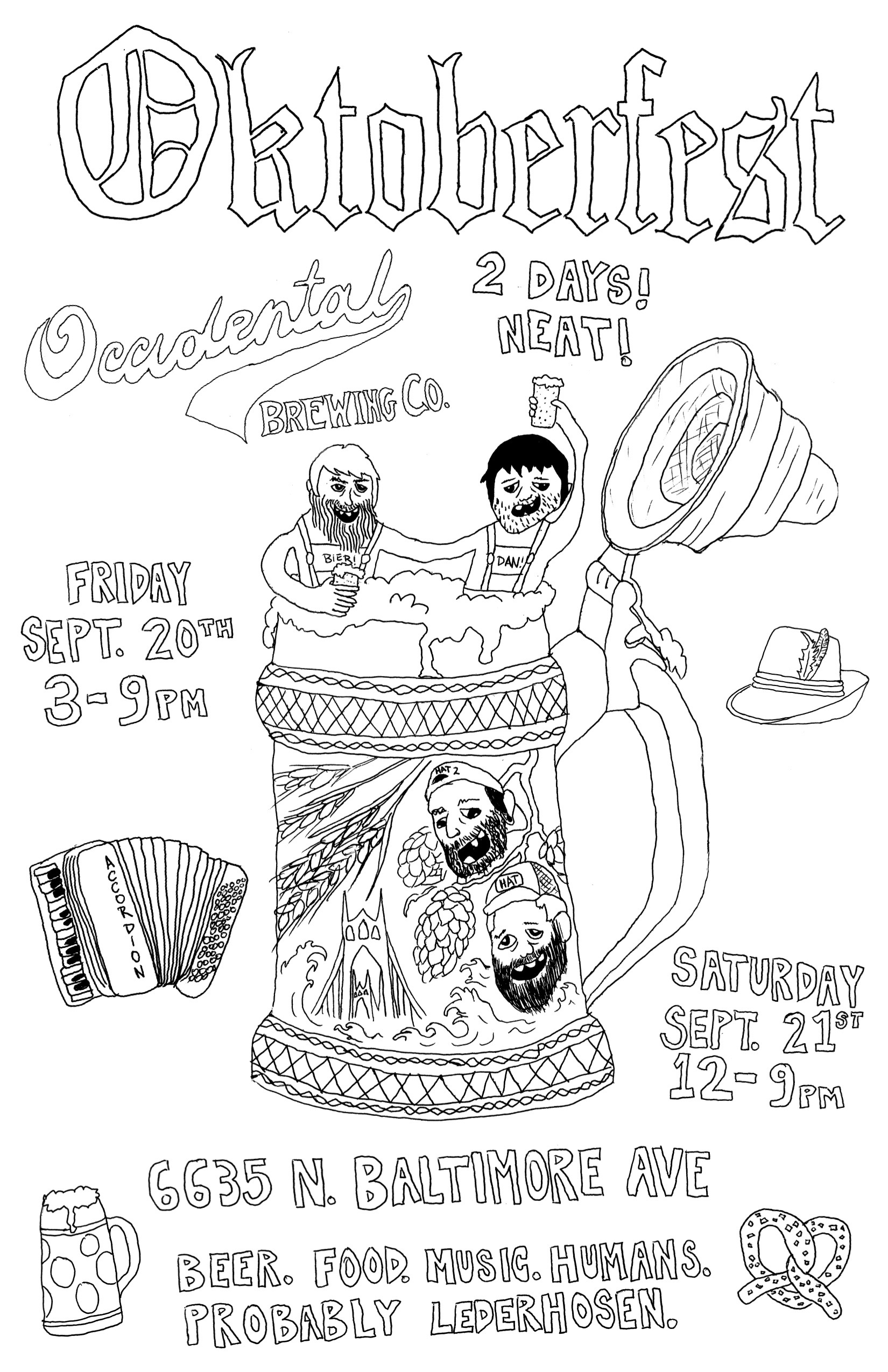 Occidental Brewing Oktoberfest 2019 poster