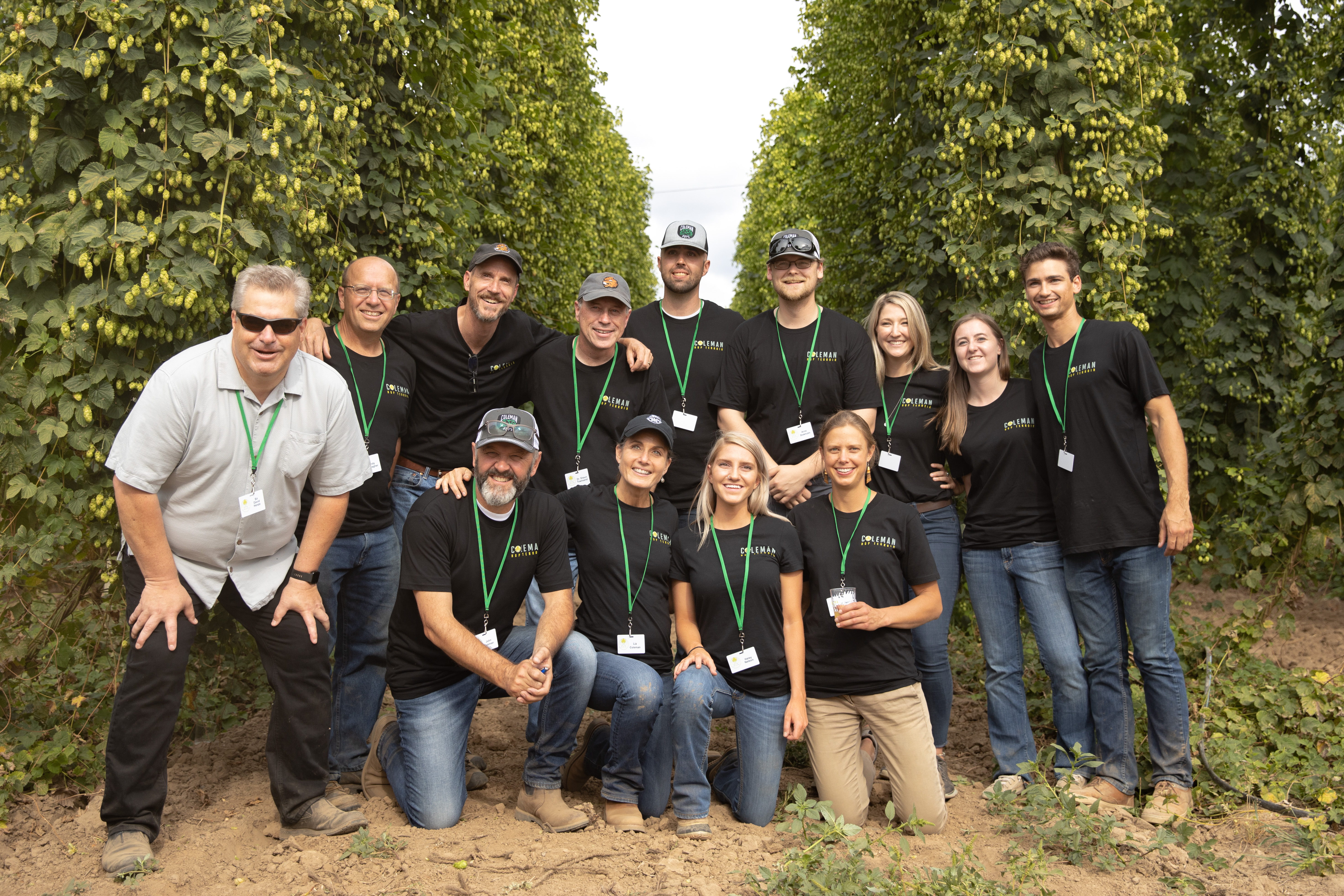 The Hop Terroir team of Coleman Agriculture, Oregon State University and Red Hills Soils. (image courtesy of Coleman Agriculture)
