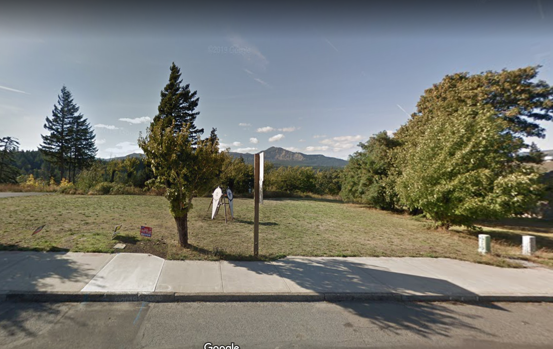 The view of the forthcoming Thunder Island Brewing located at 601 WaNaPa Street in Cascade Locks, Oregon. (image courtesy of Google)
