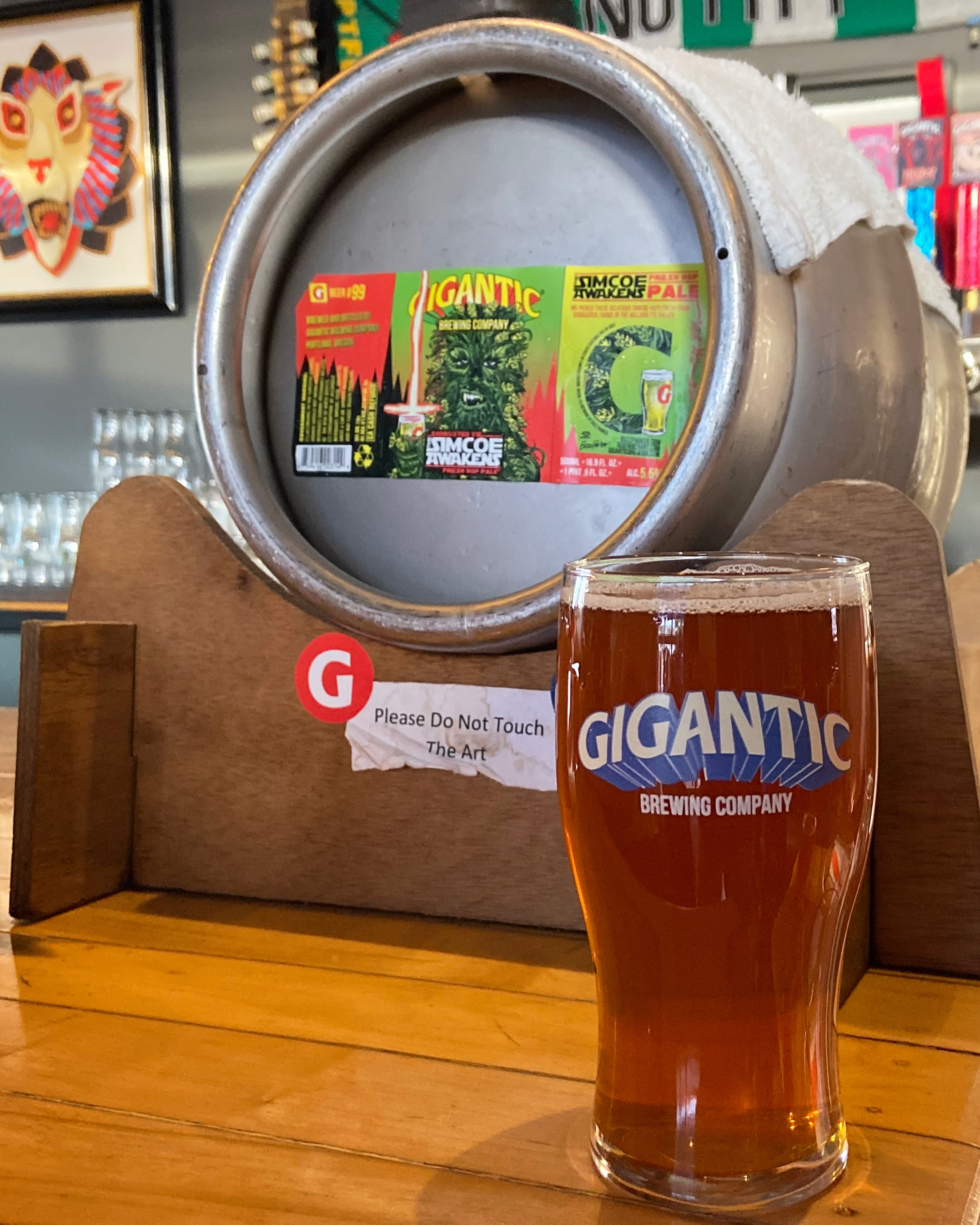 A firkin pour of the new Sodbusted VII - The Simcoe Awakens Fresh Hop Pale at Gigantic Brewing on Friday, September 20th.