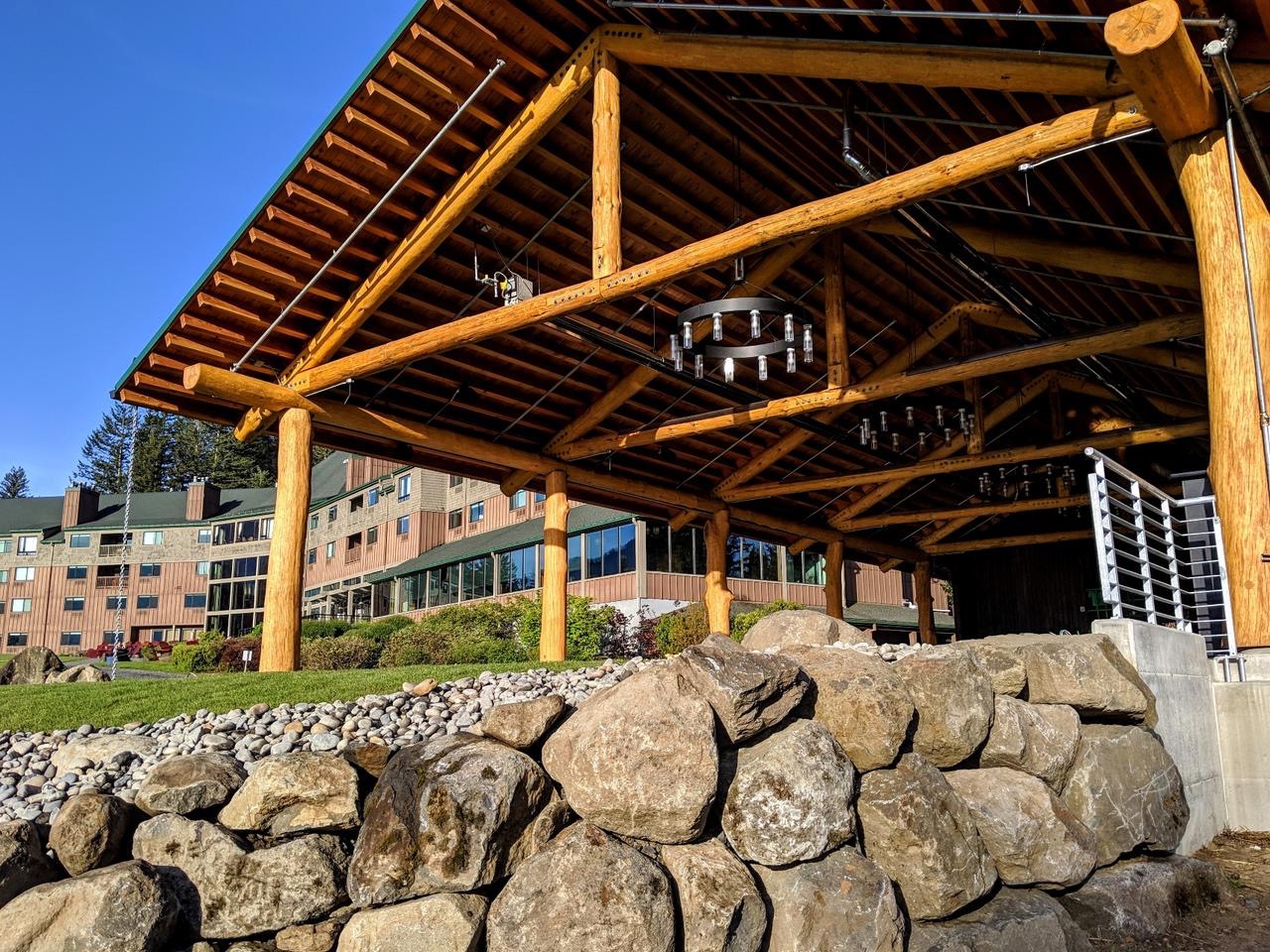 image of the new Riverview Pavilion courtesy of Skamania Lodge