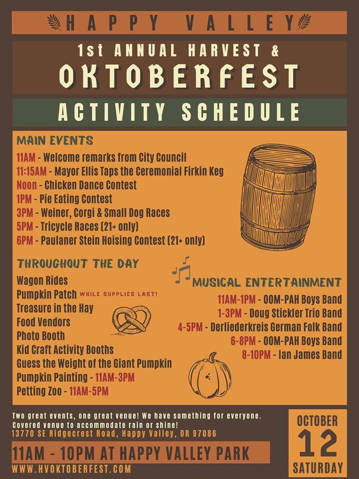 Inaugural Happy Valley Harvest and Oktoberfest