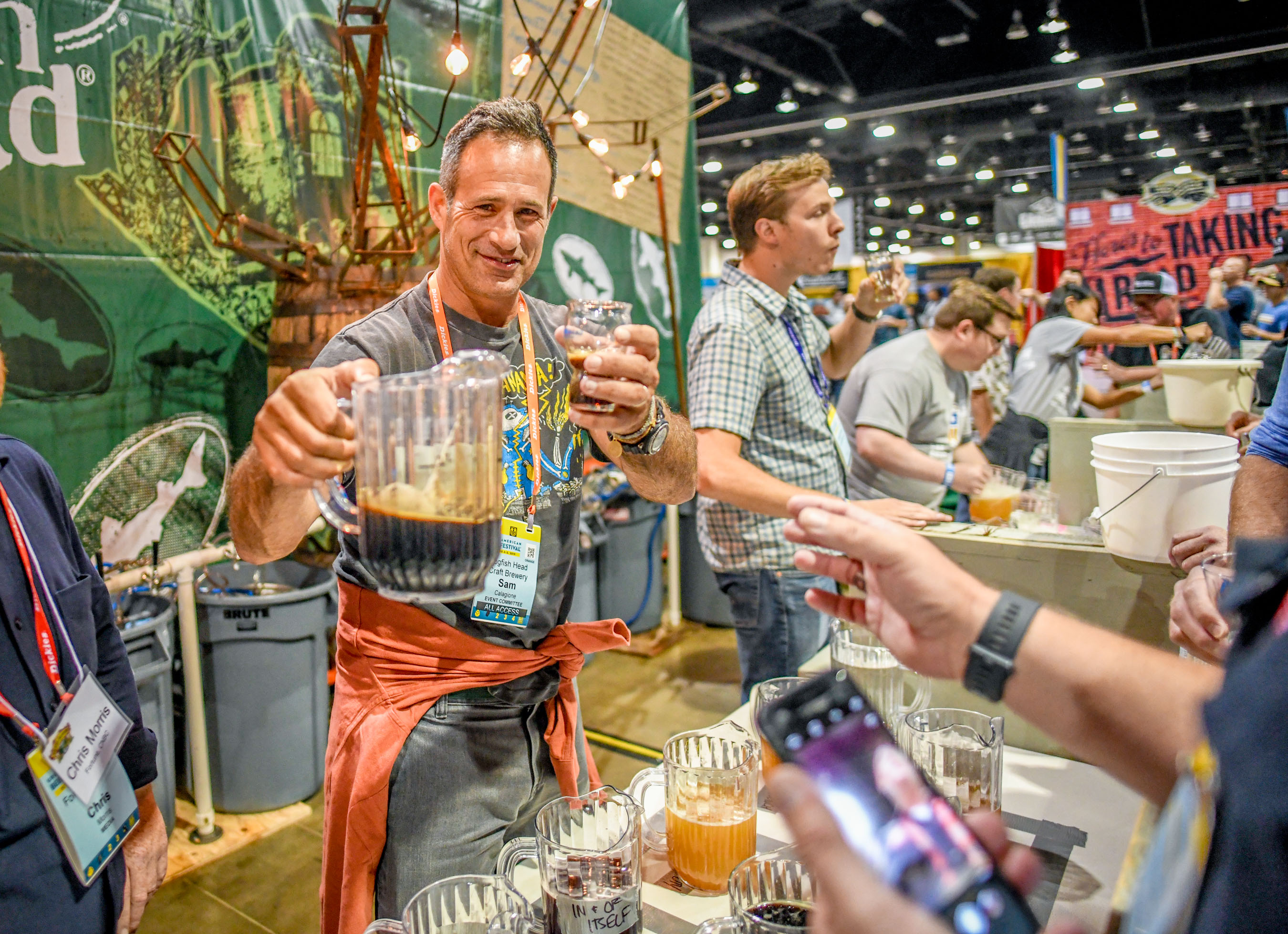 Sam Calagione at the 2019 Great American Beer Festival - Photo ©Brewers Association