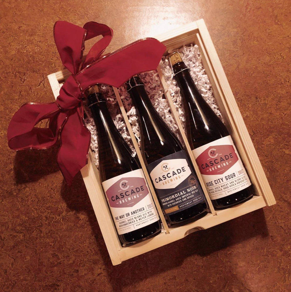 image of the holiday pack courtesy of Cascade Brewing