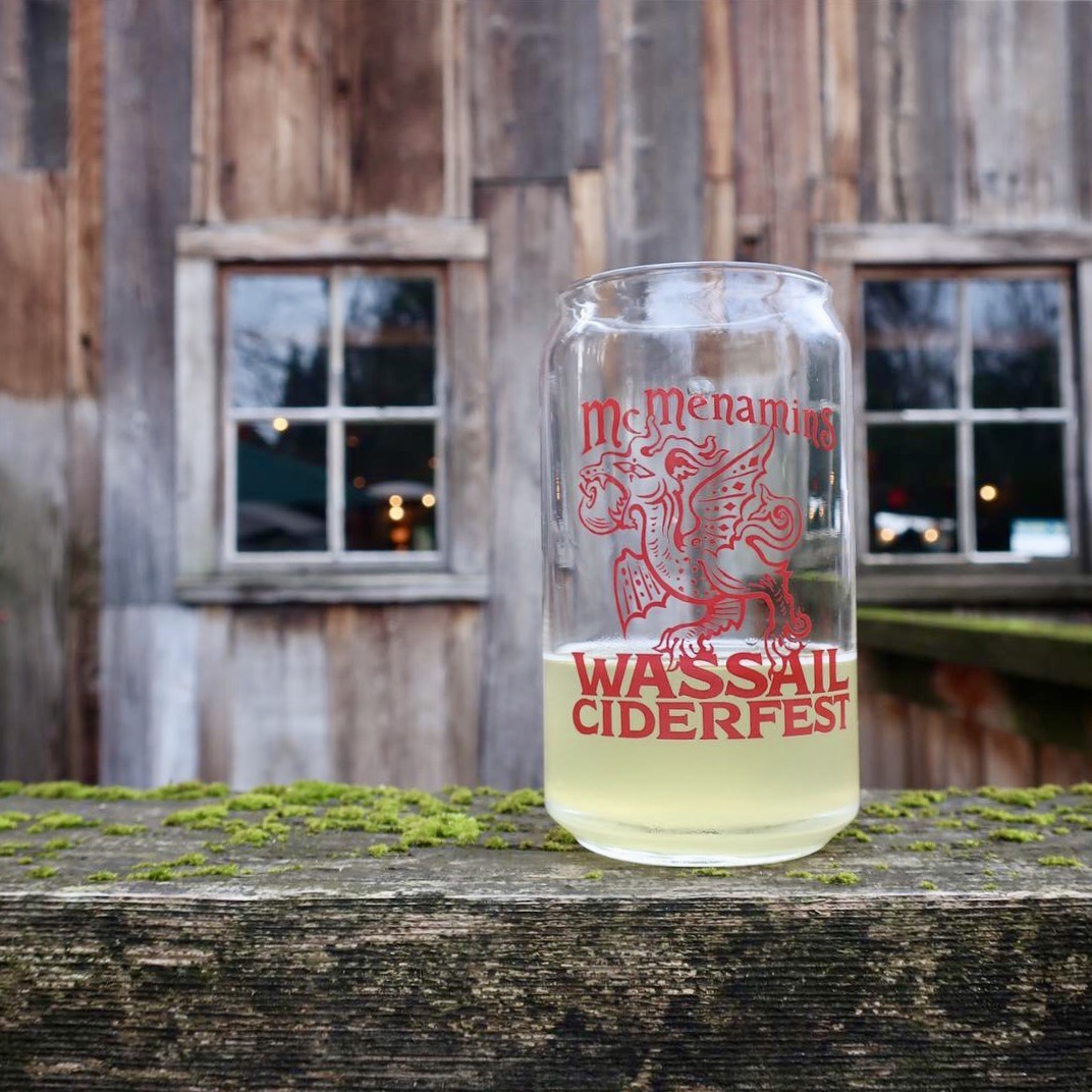 A sample of cider at the McMenamins Cornelius Pass Roadhouse Wassail Cider Festival.