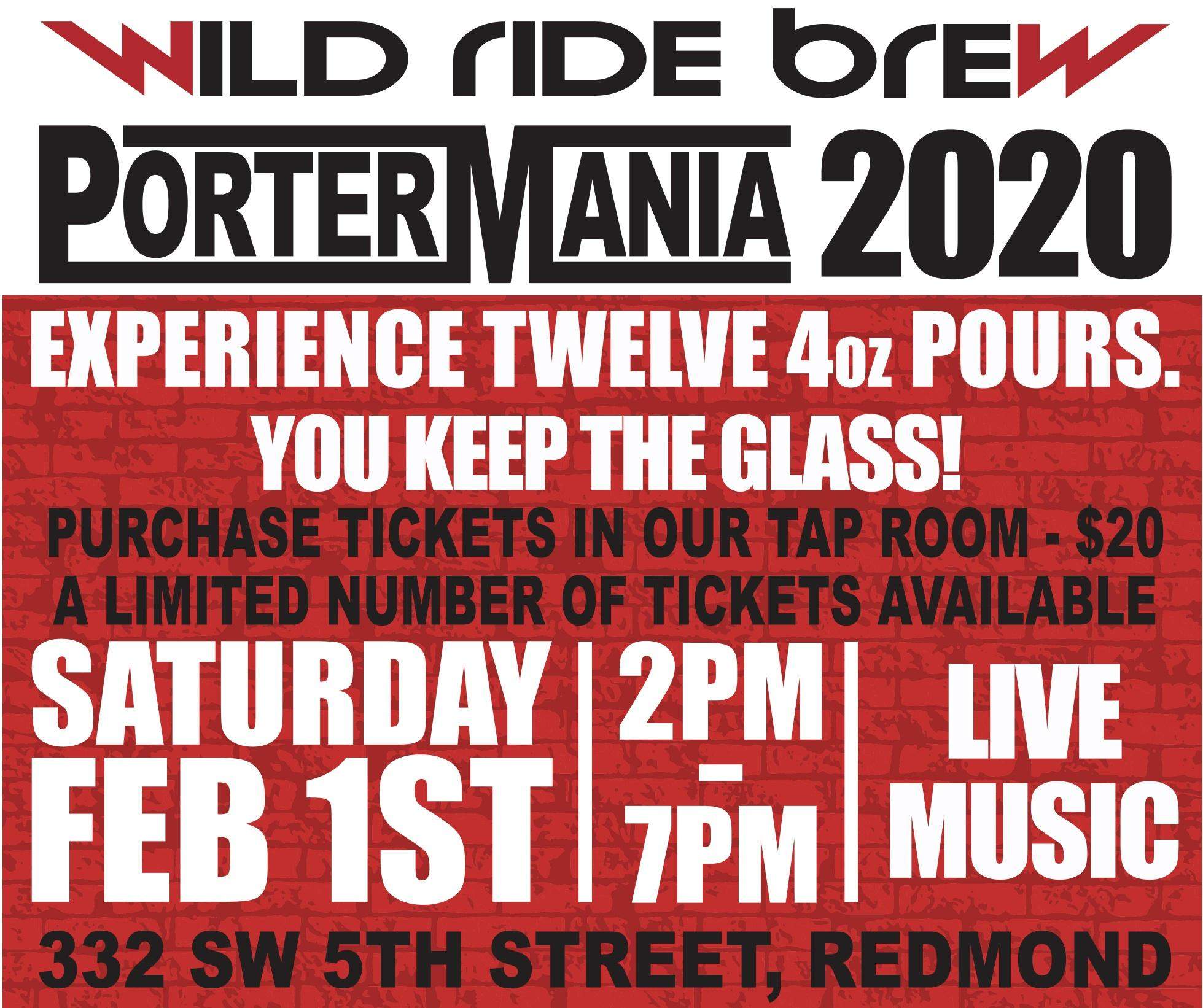 Wild Ride Brewing PorterMania 2020