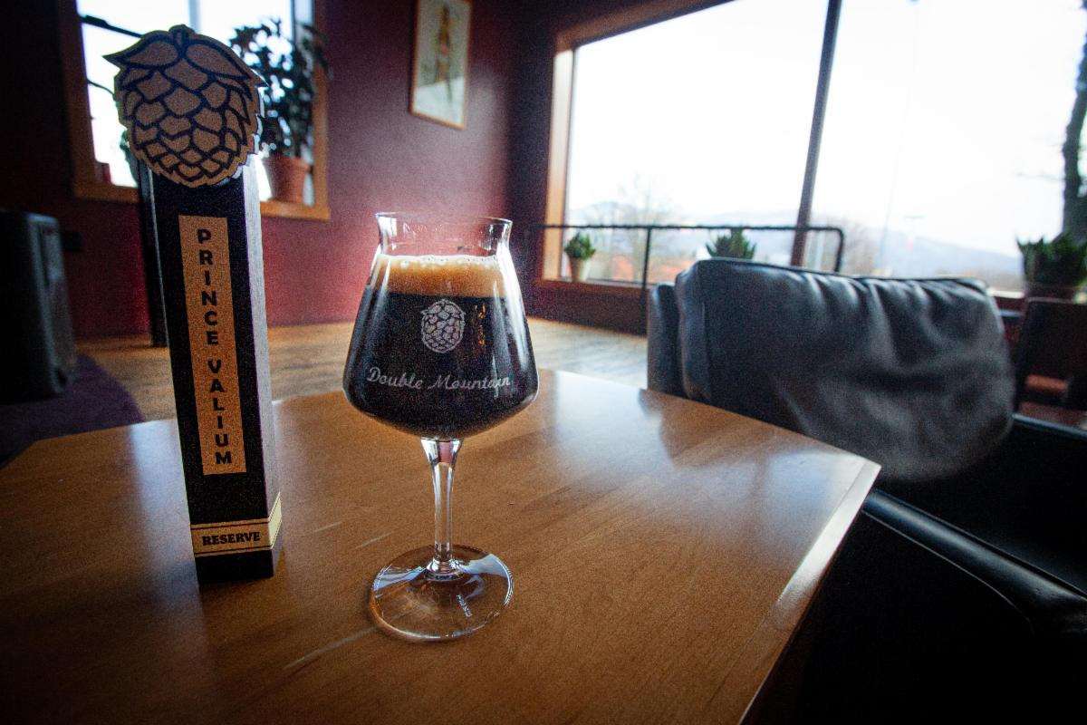 image of Prince Valium – Brandy Barrel-Aged Imperial Stout courtesy of Double Mountain Brewery & Cidery