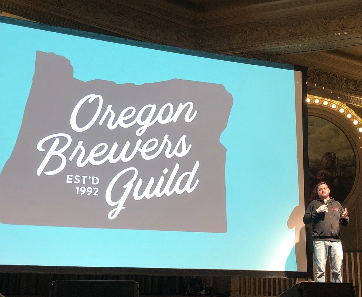 Dan Engler, President of the Oregon Brewers Guild at the 2020 OBG Annual Meeting.