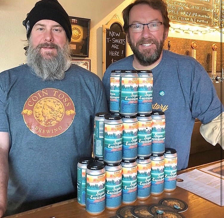image of Chip Conlon and Tim Hohl courtesy of Coin Toss Brewing