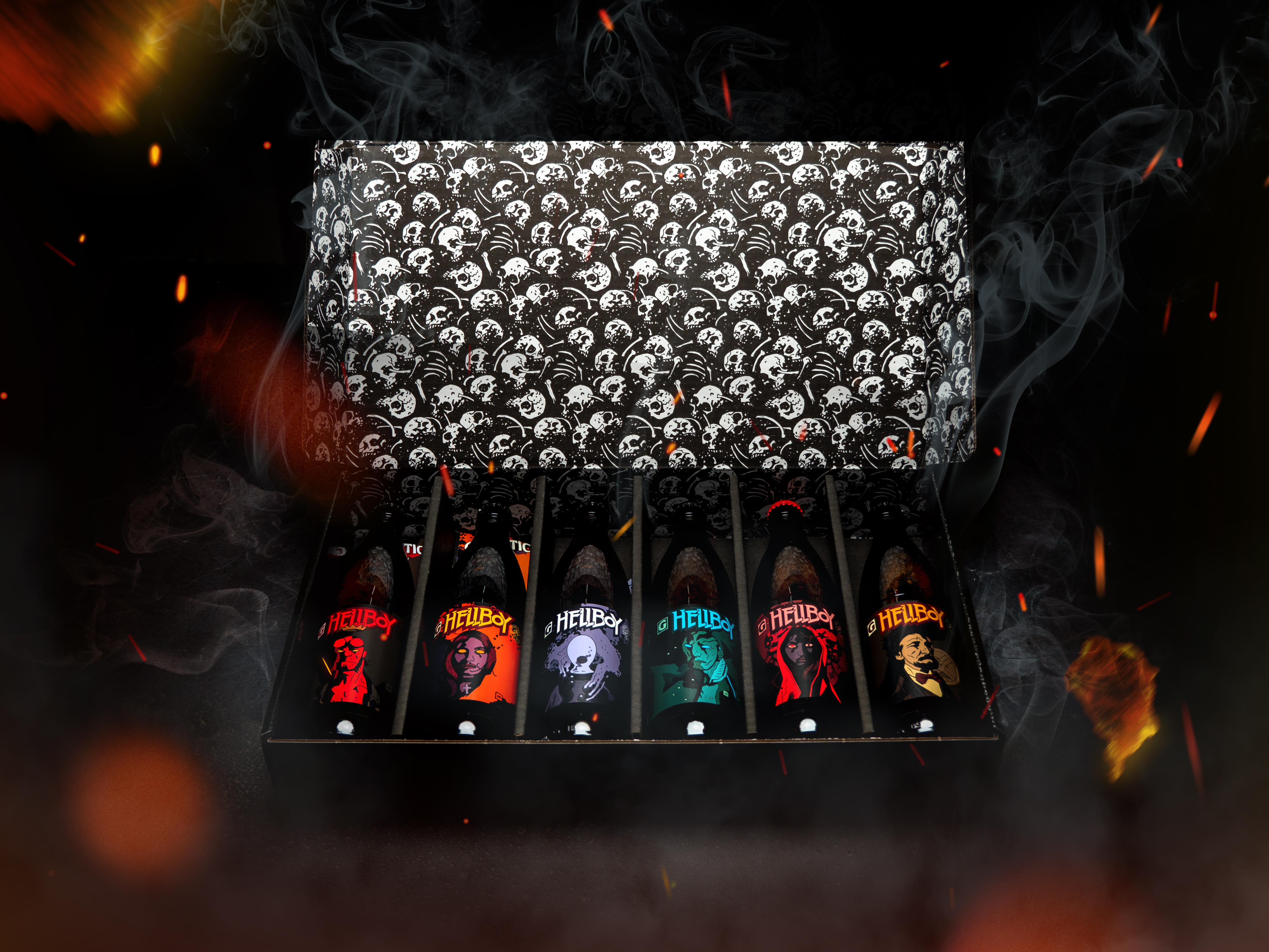 image of Hellboy Beer Box Set courtesy of Gigantic Brewing
