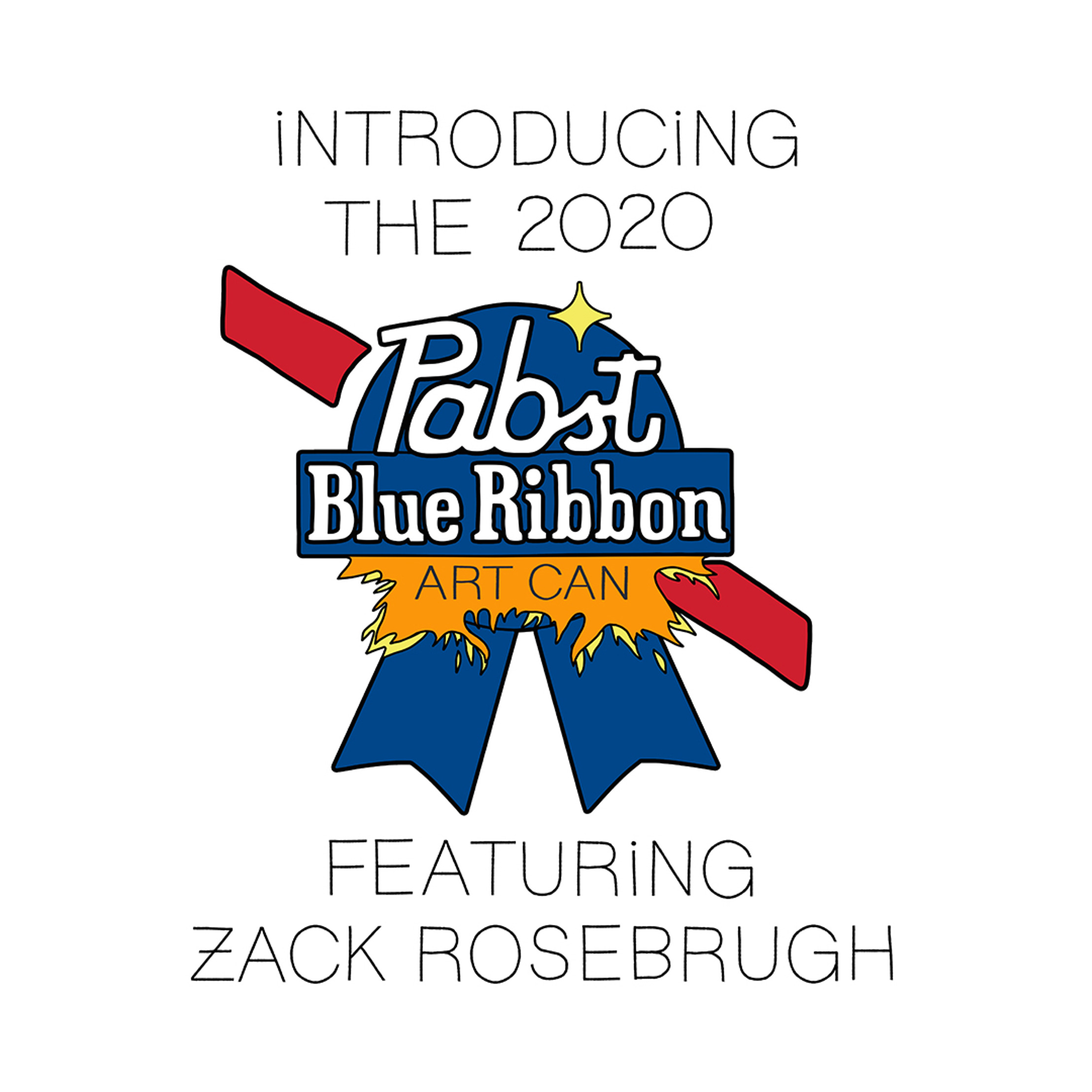 2020 Pabst Blue Ribbon Art Can Contest winner Zack Rosenbrugh