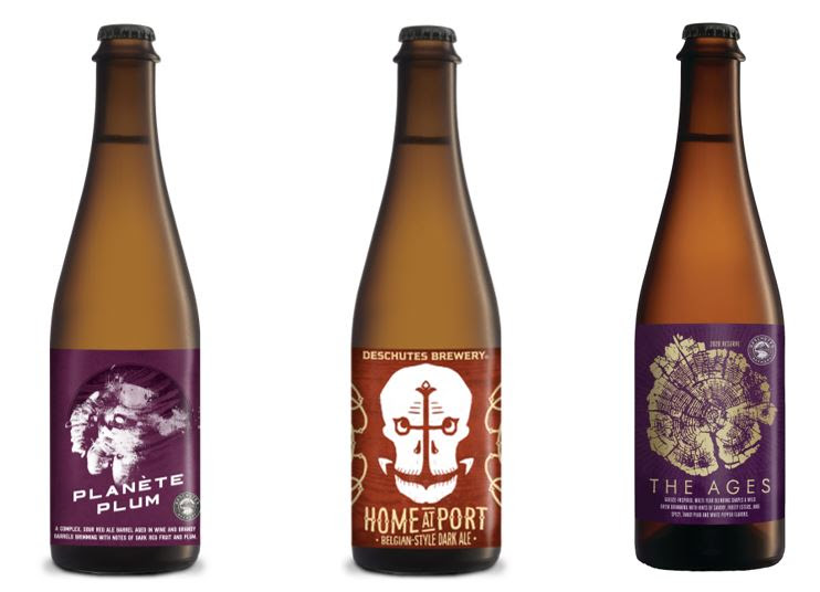 Deschutes Brewery Planète Plum, Home at Port, and The Ages 2020