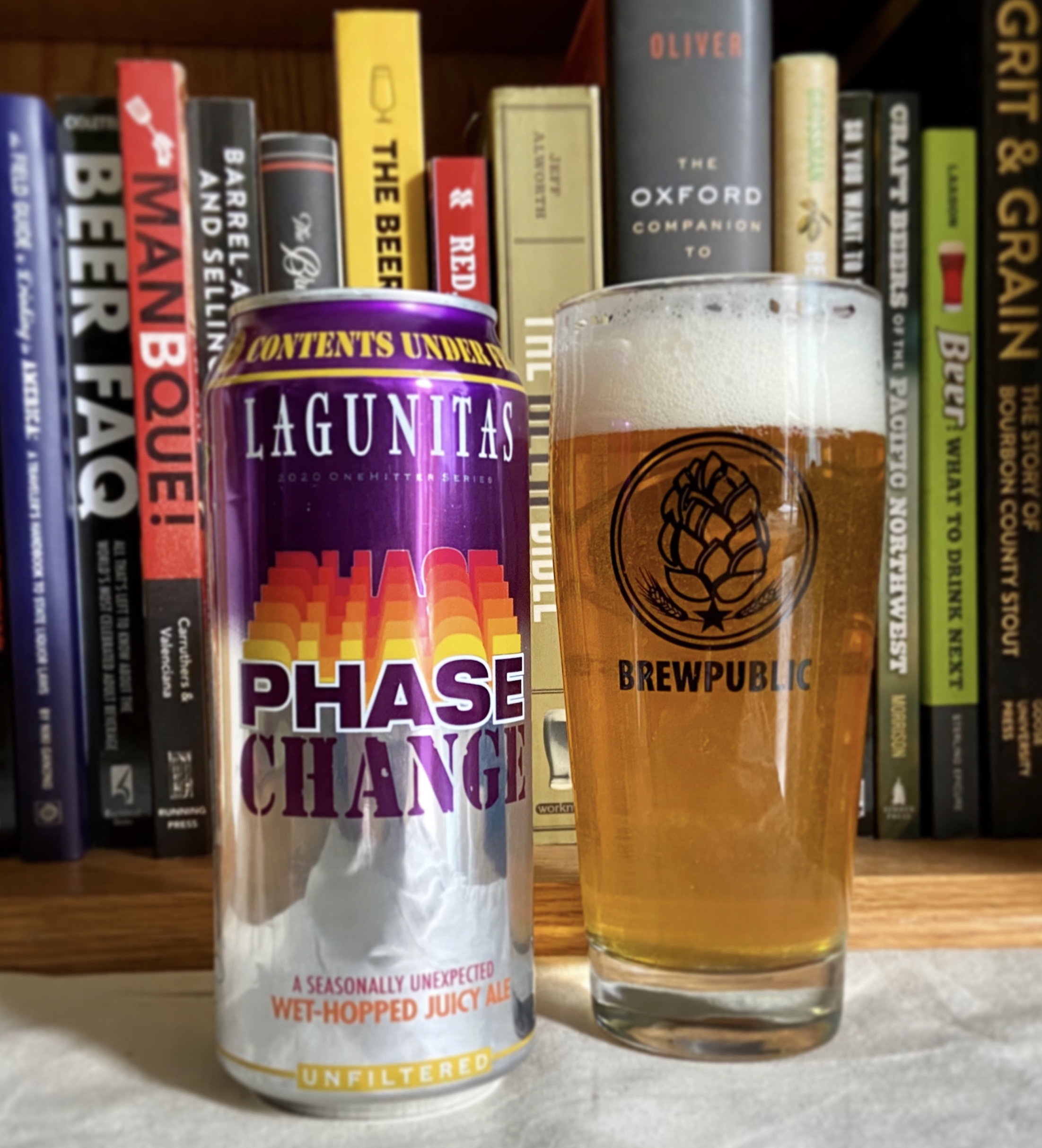 Lagunitas Brewing returns with its Phase Change - Wet-Hopped Juicy Ale but in 16oz cans for this year's release.