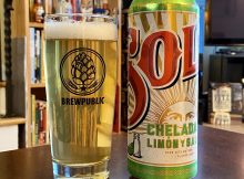 Sol Chelada Limón y Sal is a nice refreshing Mexican lager with the addition of lime and salt.