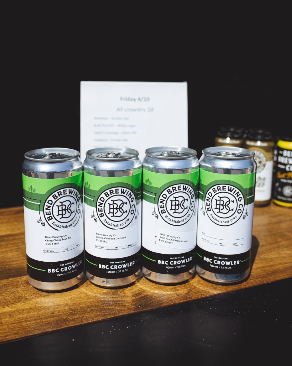image of BBC Crowlers courtesy of Bend Brewing Co.