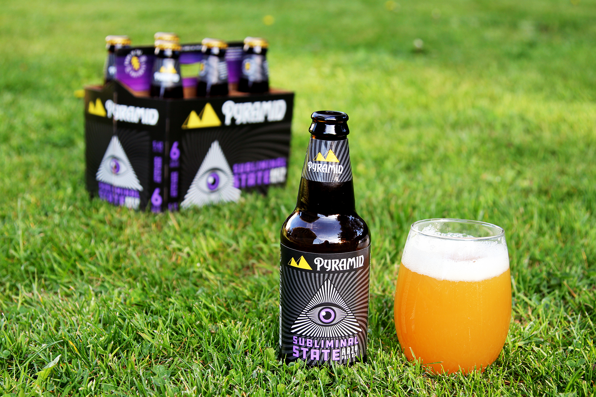 image of Subliminal State Hazy Pale Ale courtesy of Pyramid Brewing