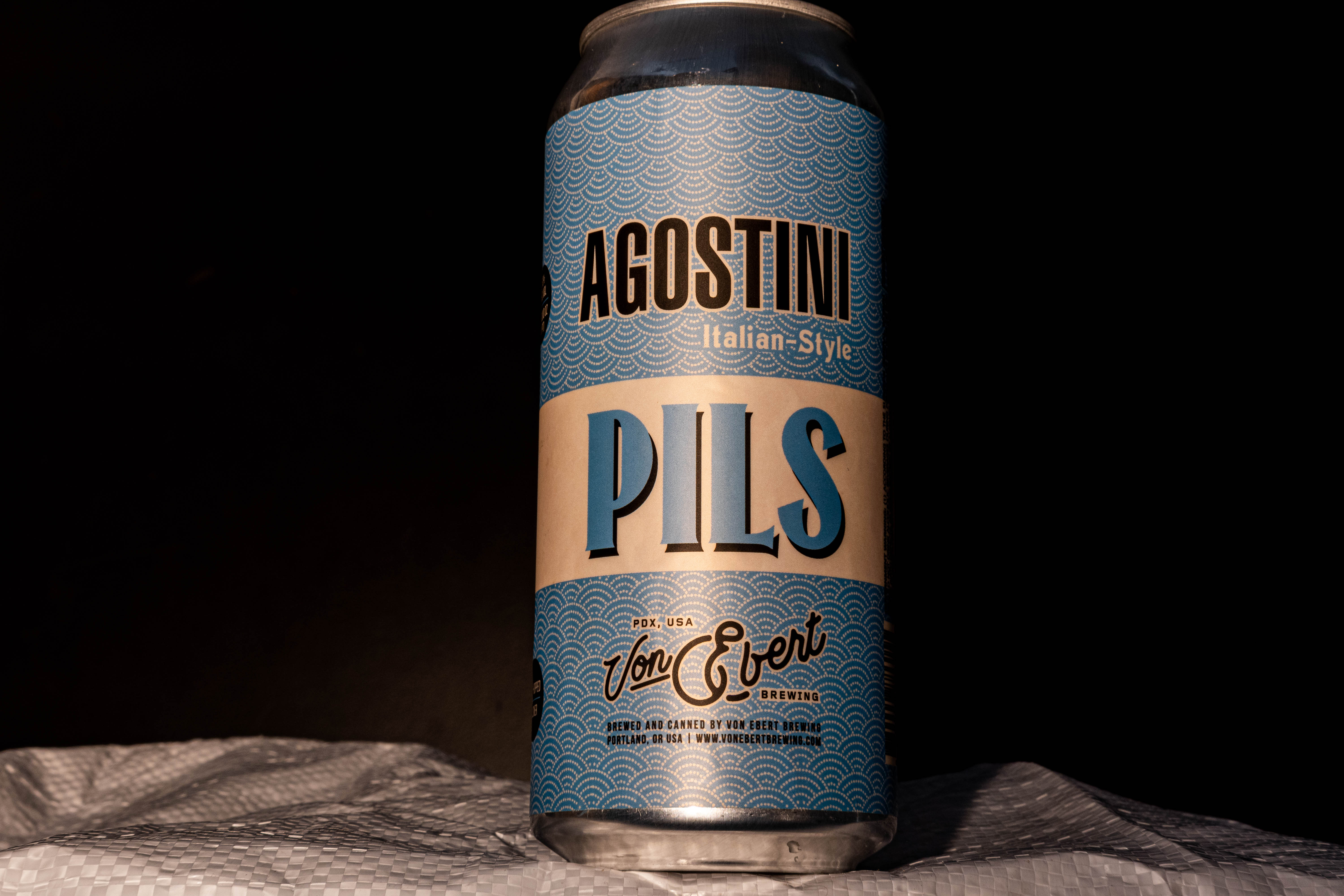 image of Agostini Pils courtesy of Von Ebert Brewing