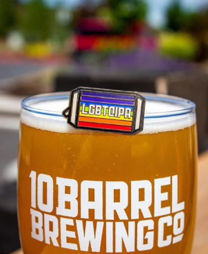 LGBTQIPA is back on tap at all 10 Barrel Pubs and this year’s beer will see all proceeds benefiting Black & Pink. (image courtesy of 10 Barrel Brewing)