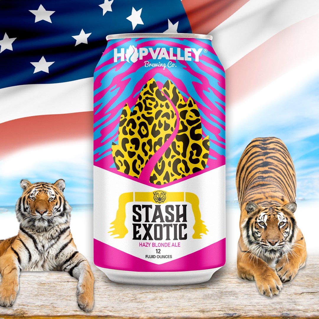 Hop Valley Brewing Co. Stash Exotic Hazy Blonde Ale