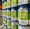 Stacks of empty cans of Fresh Hop IPA that will be filled in the coming days. (image courtesy of Two Beers Brewing Co.)