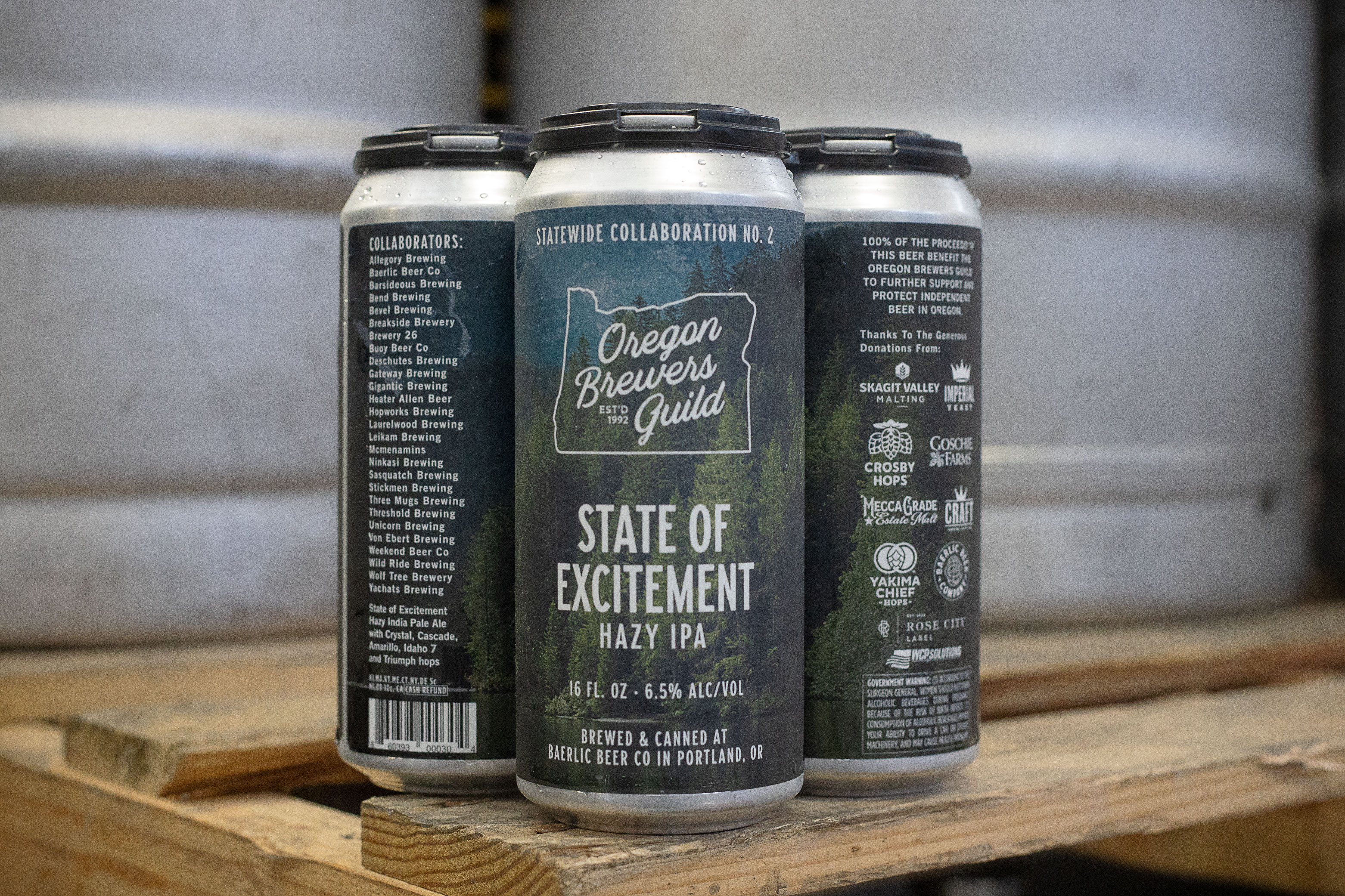 Oregon Brewers Guild Partners With Baerlic Brewing On State Of Excitement No 2 Hazy Ipa