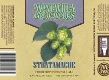 Montavilla Beer Works Stratamacue Fresh Hop IPA Can Label