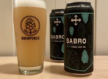 The new Sabro Hazy Fresh Hop IPA from Crux Fermentation Project is available in 16oz cans while they last.