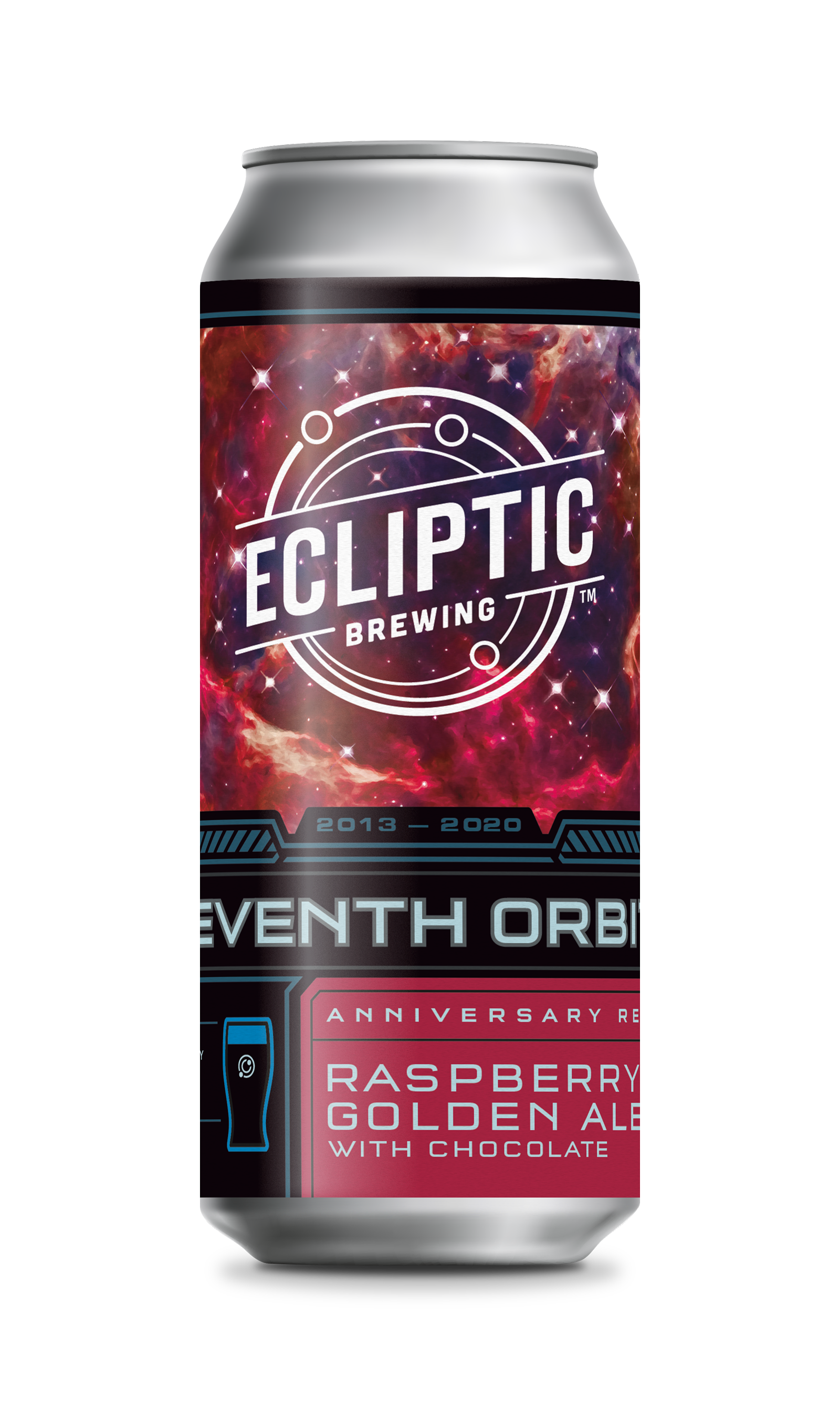 Ecliptic Brewing Seventh Orbit Raspberry Golden Ale with Chocolate Bottle