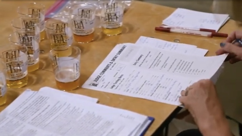 Judging at the 2020 Great American Beer Festival. (image courtesy of The Brewing Network)