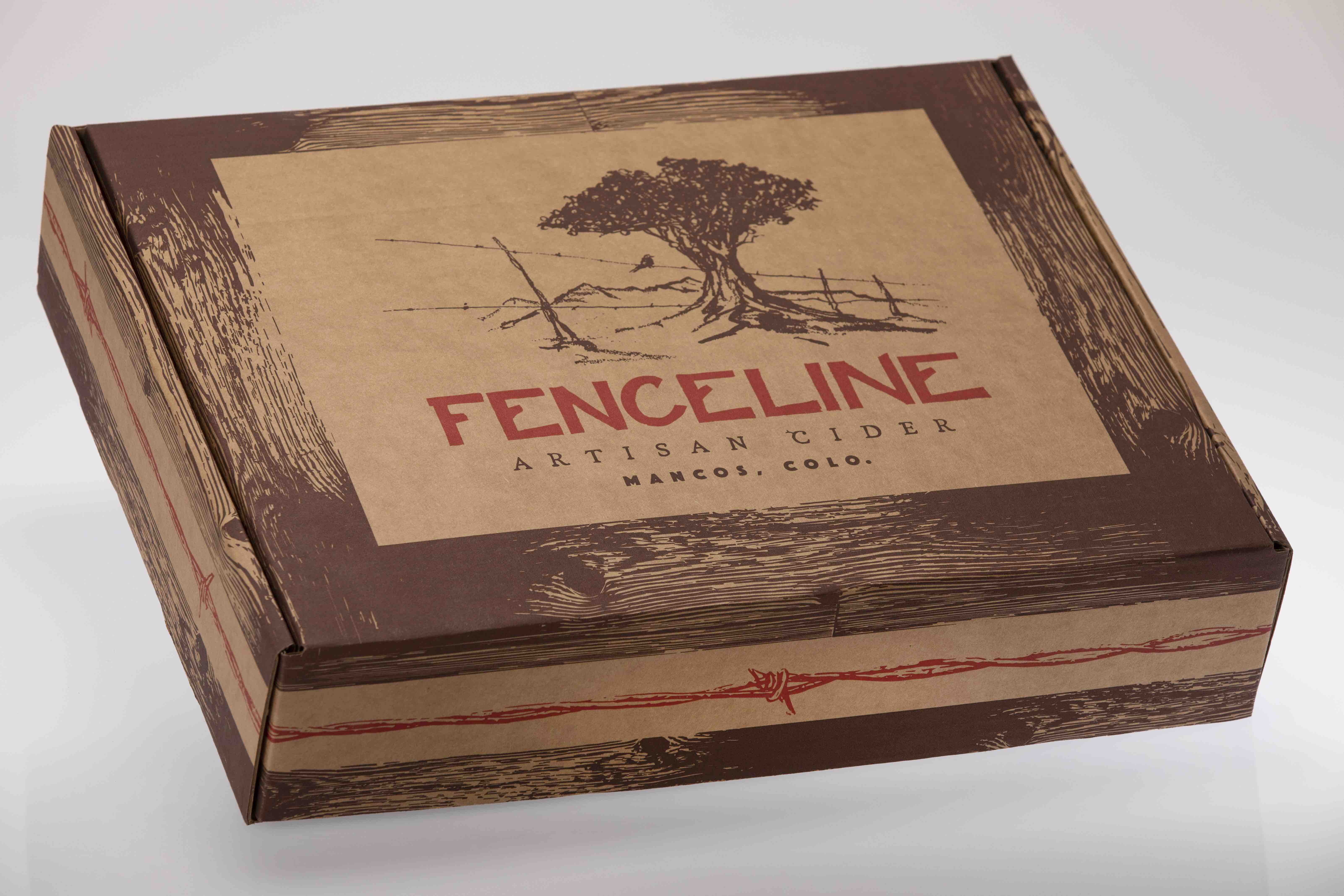 image of the Fenceline shipping box courtesy of Fencline Cider