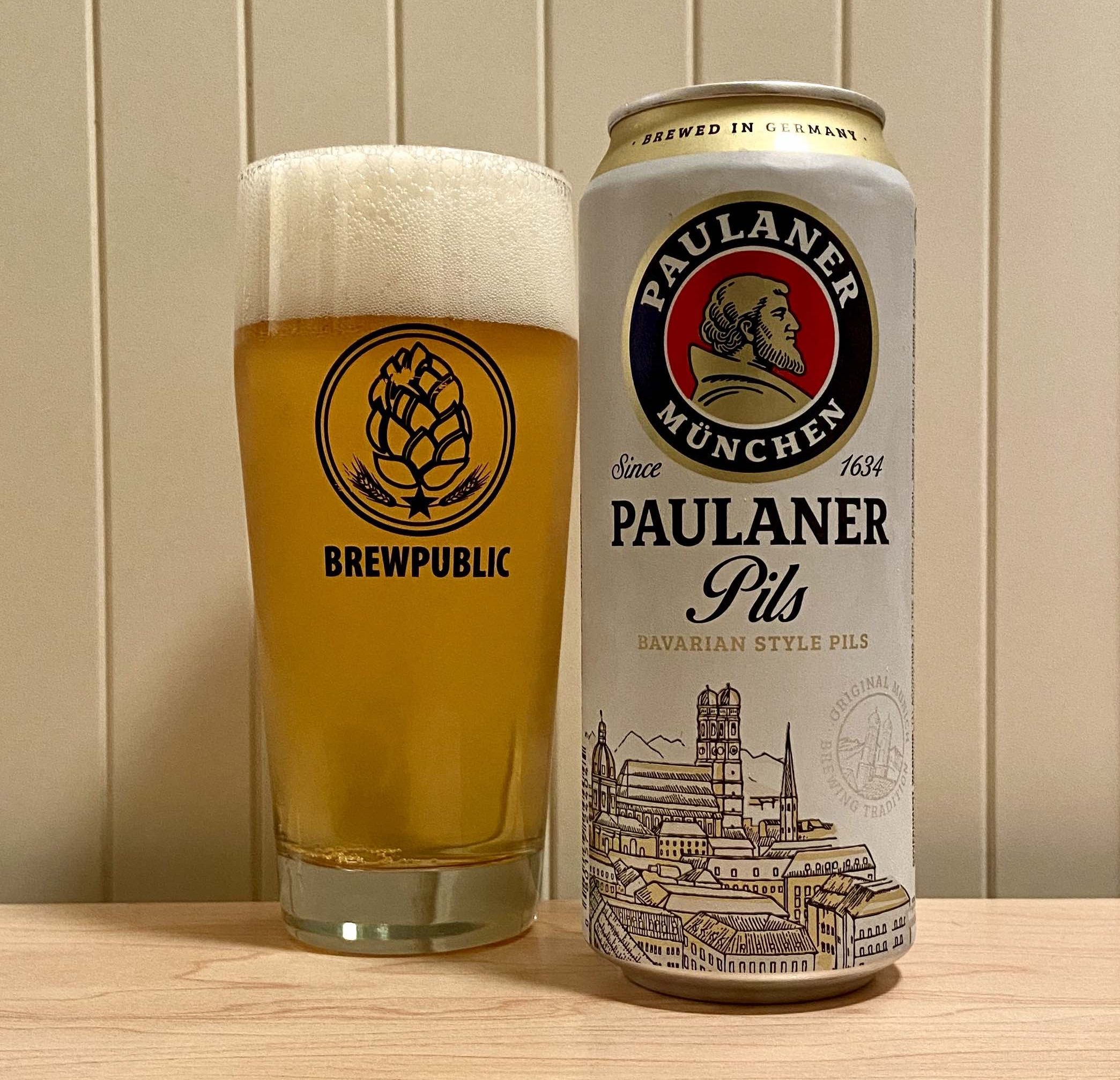 The resurected Paulaner Pils served in a BREWPUBLIC Willi Becher beer glass.