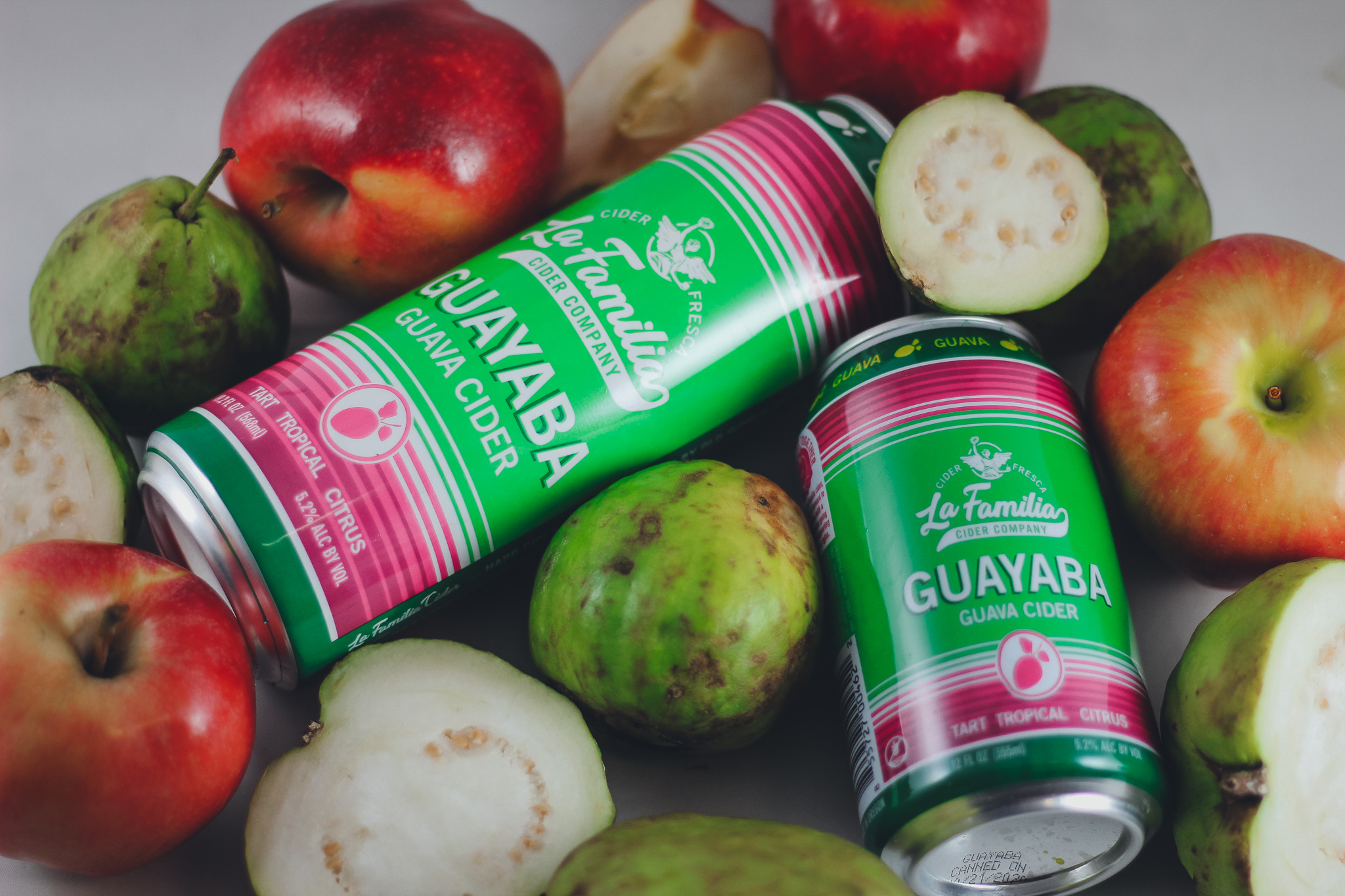 image of Guayaba Guava Cider courtesy of La Familia Hard Cider